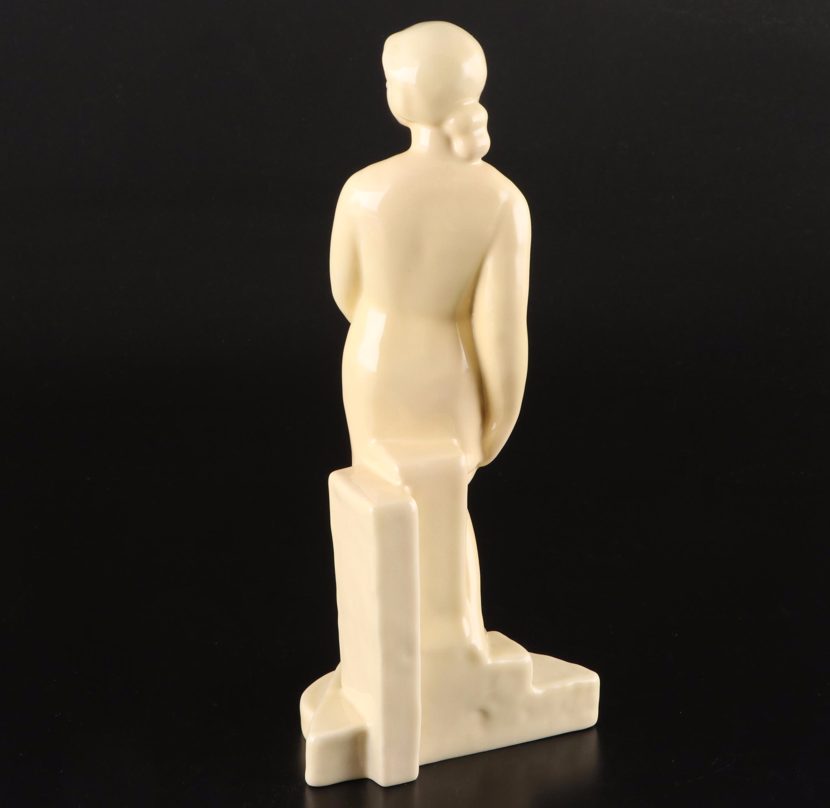 Signed Louise Abel for Rookwood Pottery Ivory Glaze Figurines and More