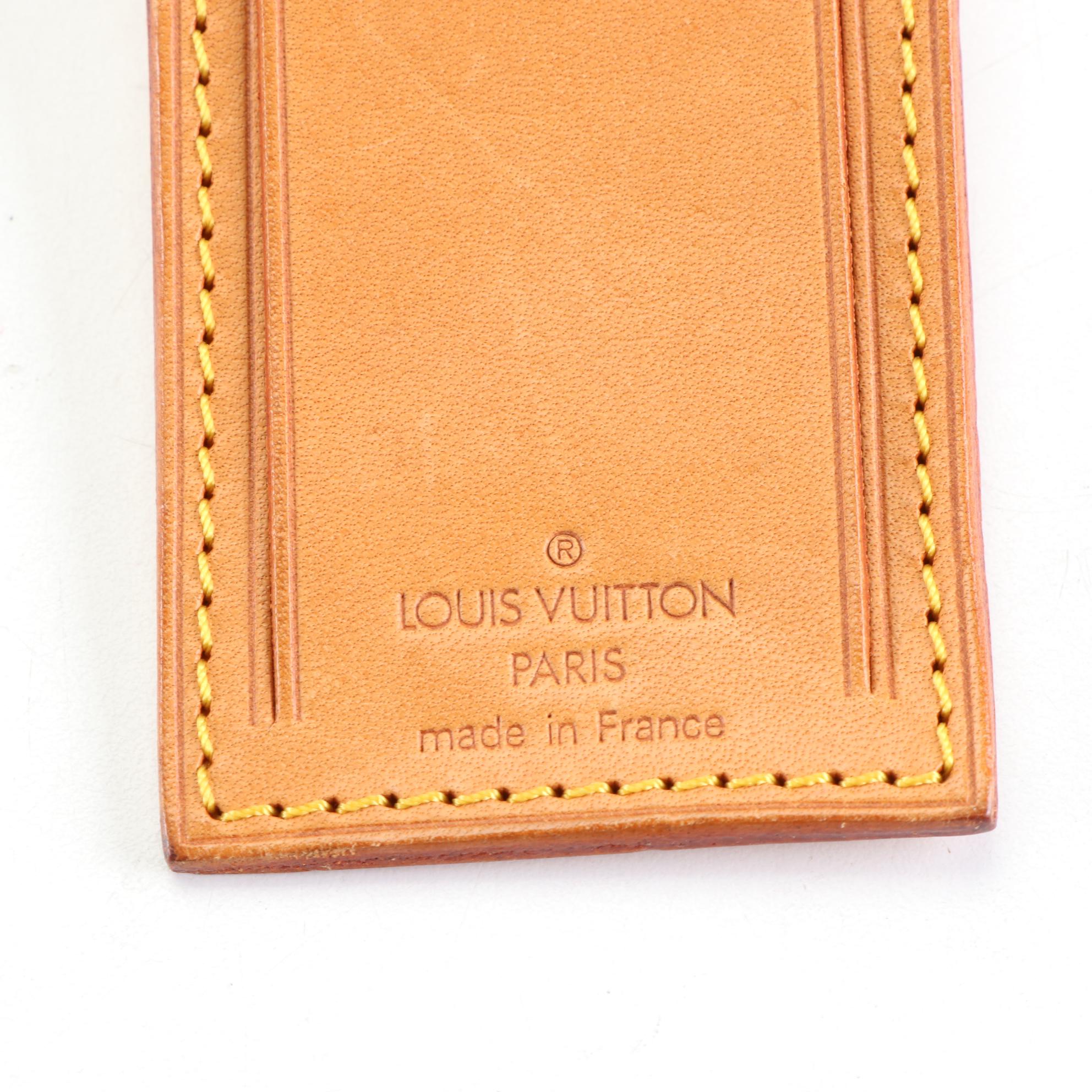 Louis Vuitton Luggage Tag in Vachetta Leather