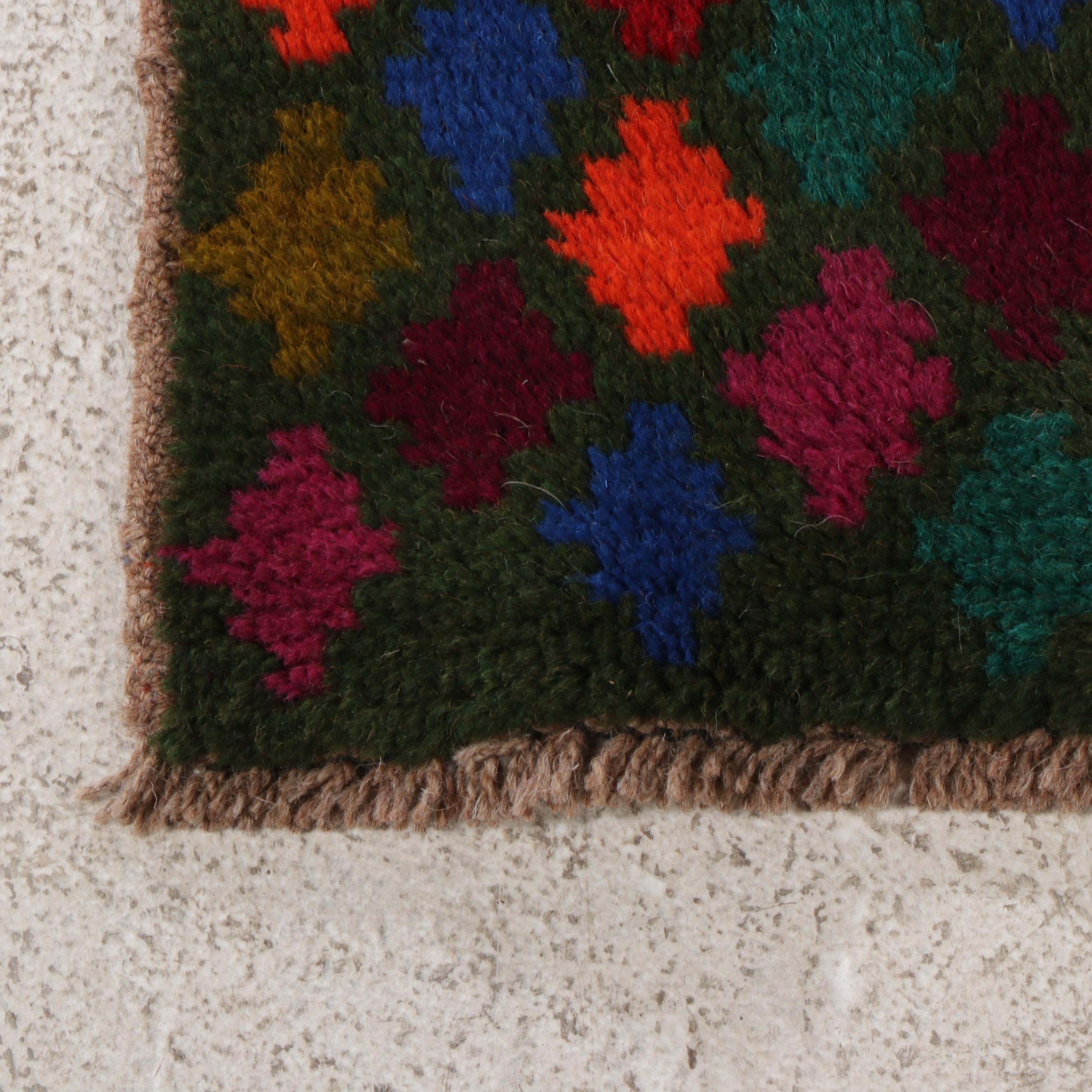 3'11 x 6'4 Hand-Knotted Indo-Persian Gabbeh Area Rug