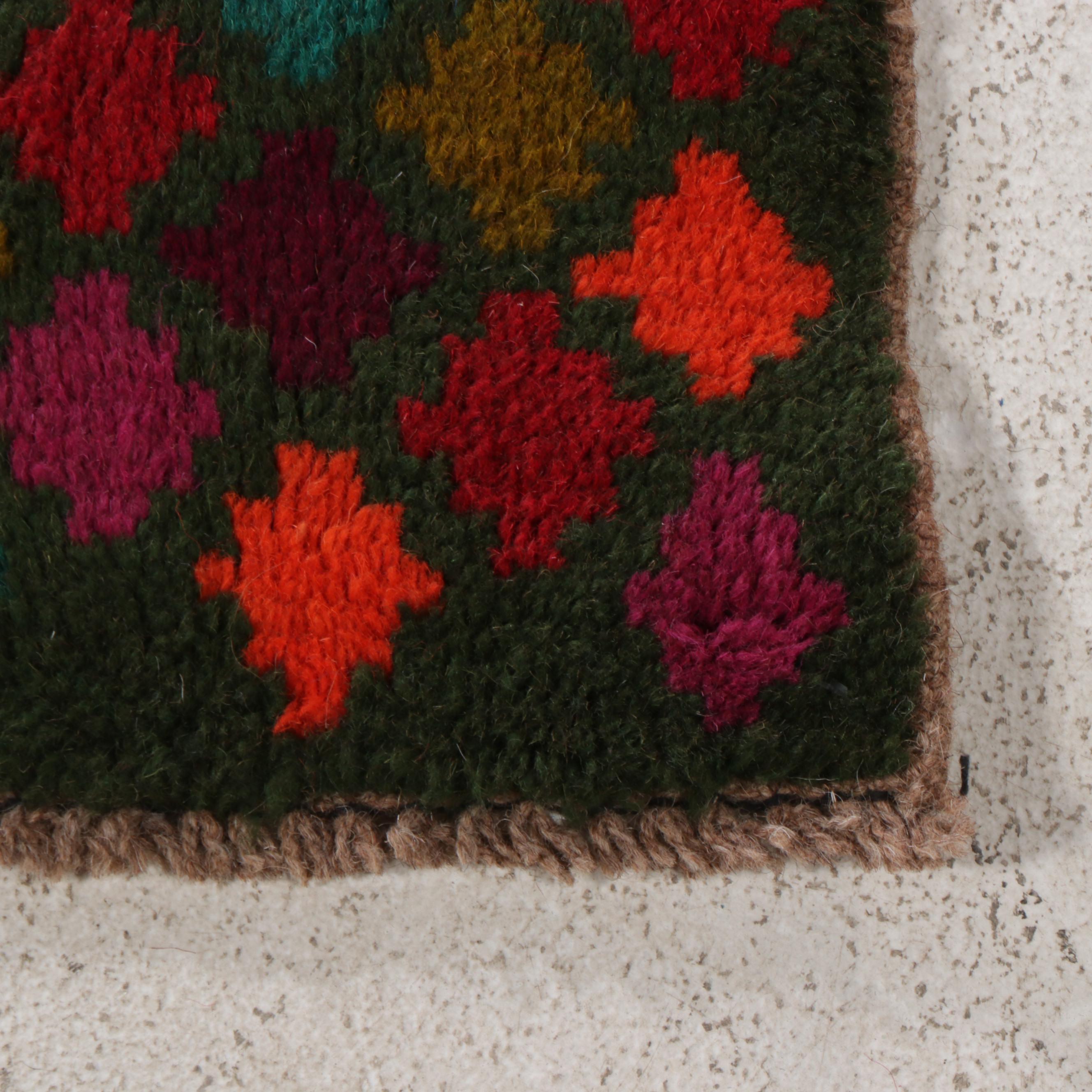 3'11 x 6'4 Hand-Knotted Indo-Persian Gabbeh Area Rug