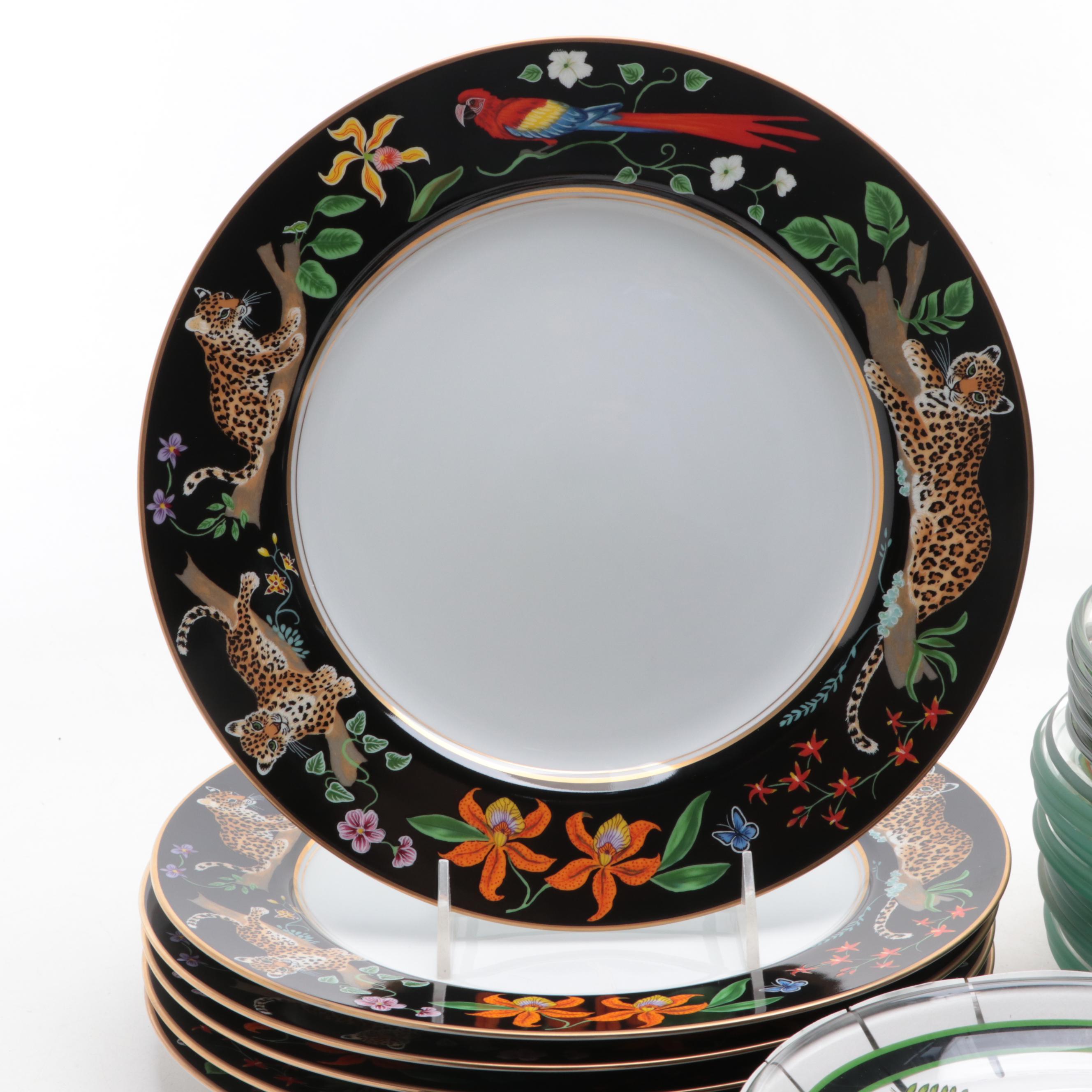 Lynn Chase "Jaguar Jungle" Porcelain and Other Tableware