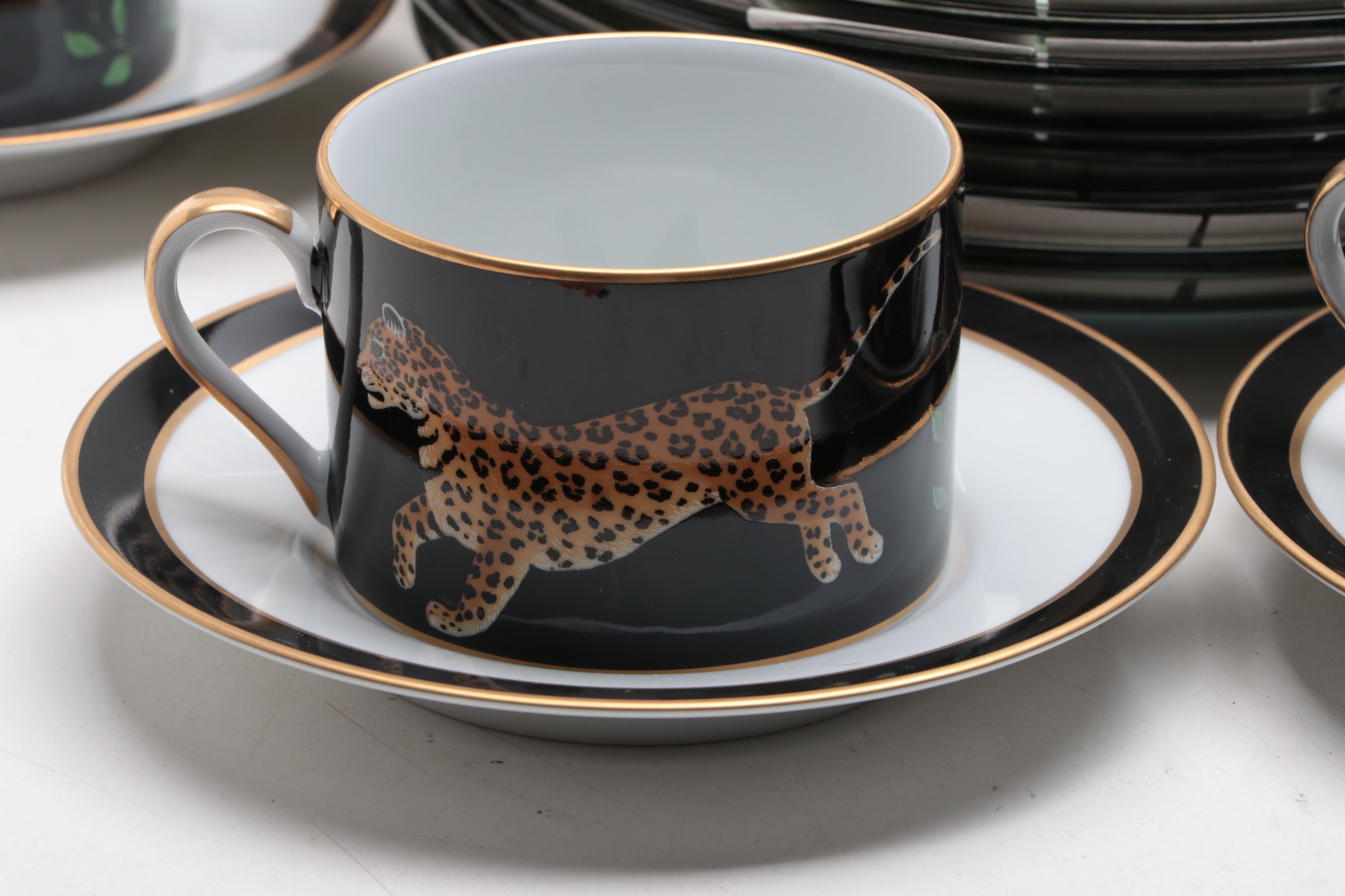 Lynn Chase "Jaguar Jungle" Porcelain and Other Tableware