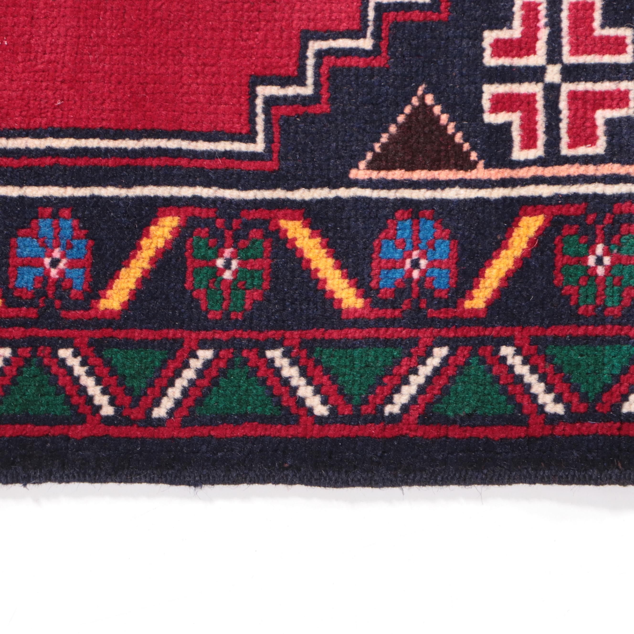 2'10 x 5' Hand-Knotted Afghan Baluch Accent Rug