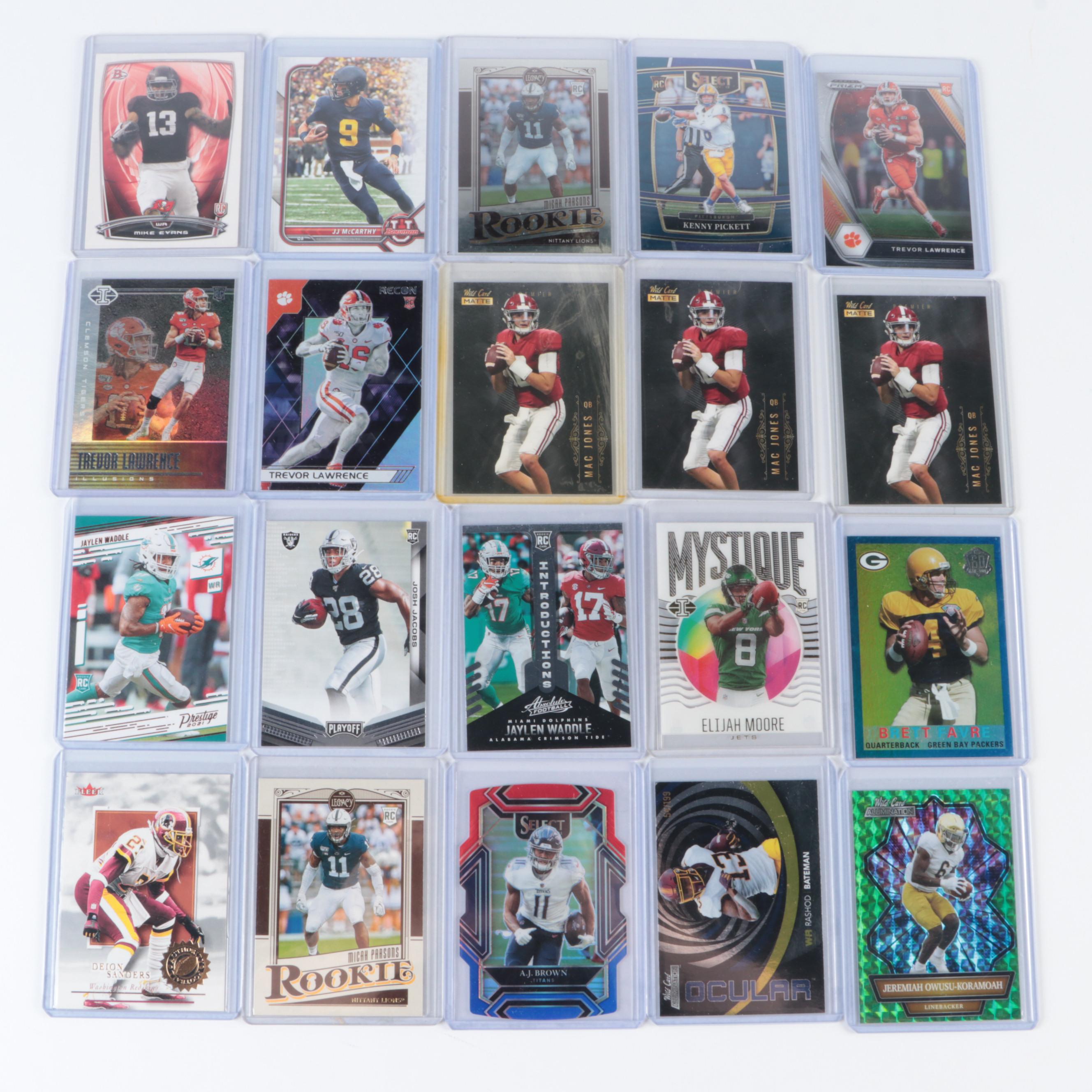 Donruss Optic with Other Football Cards, Justin Fields and More, 1990s–2020s