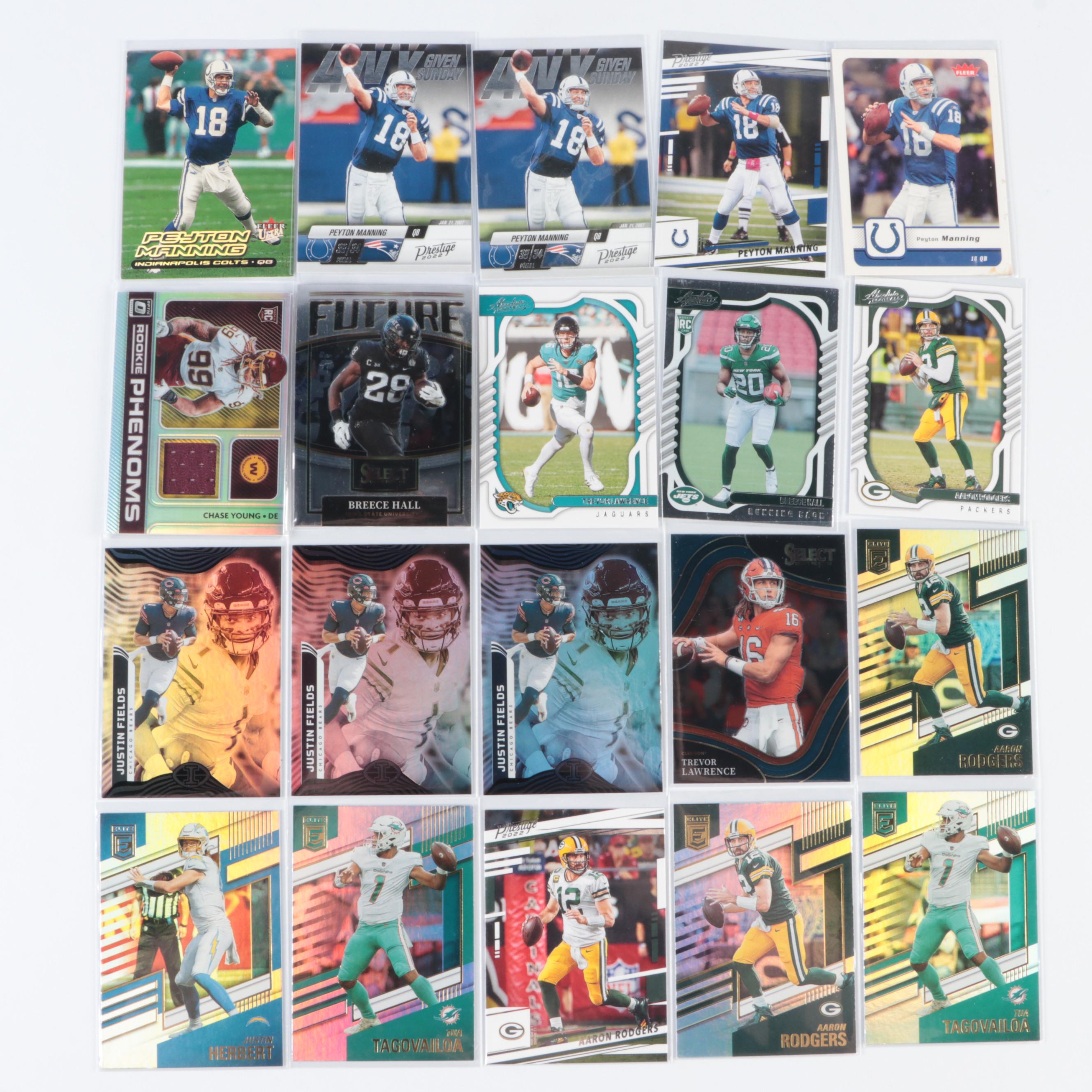 Donruss Optic with Other Football Cards, Justin Fields and More, 1990s–2020s