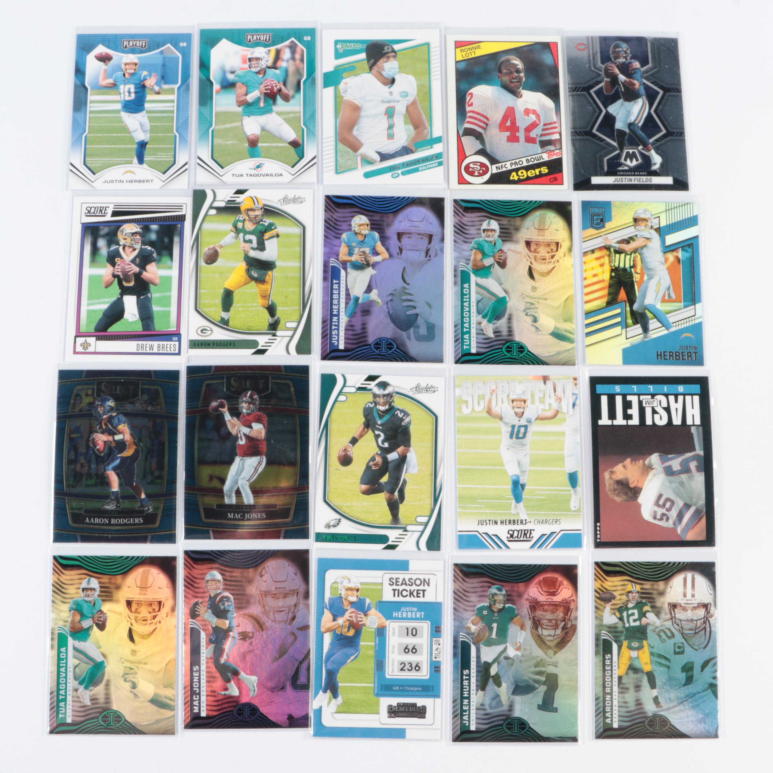 Donruss Optic with Other Football Cards, Justin Fields and More, 1990s–2020s