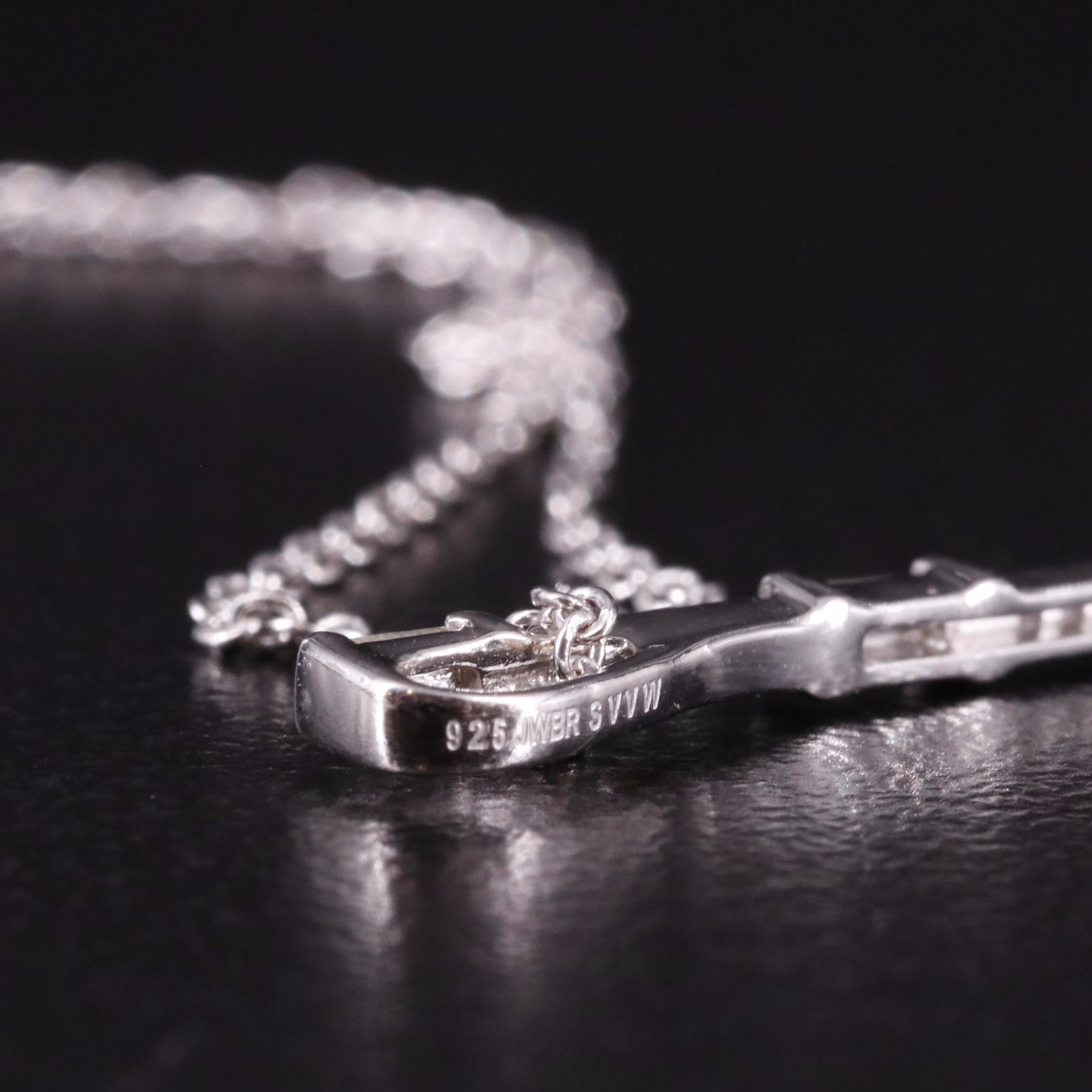 Sterling Diamond Pendant Necklace