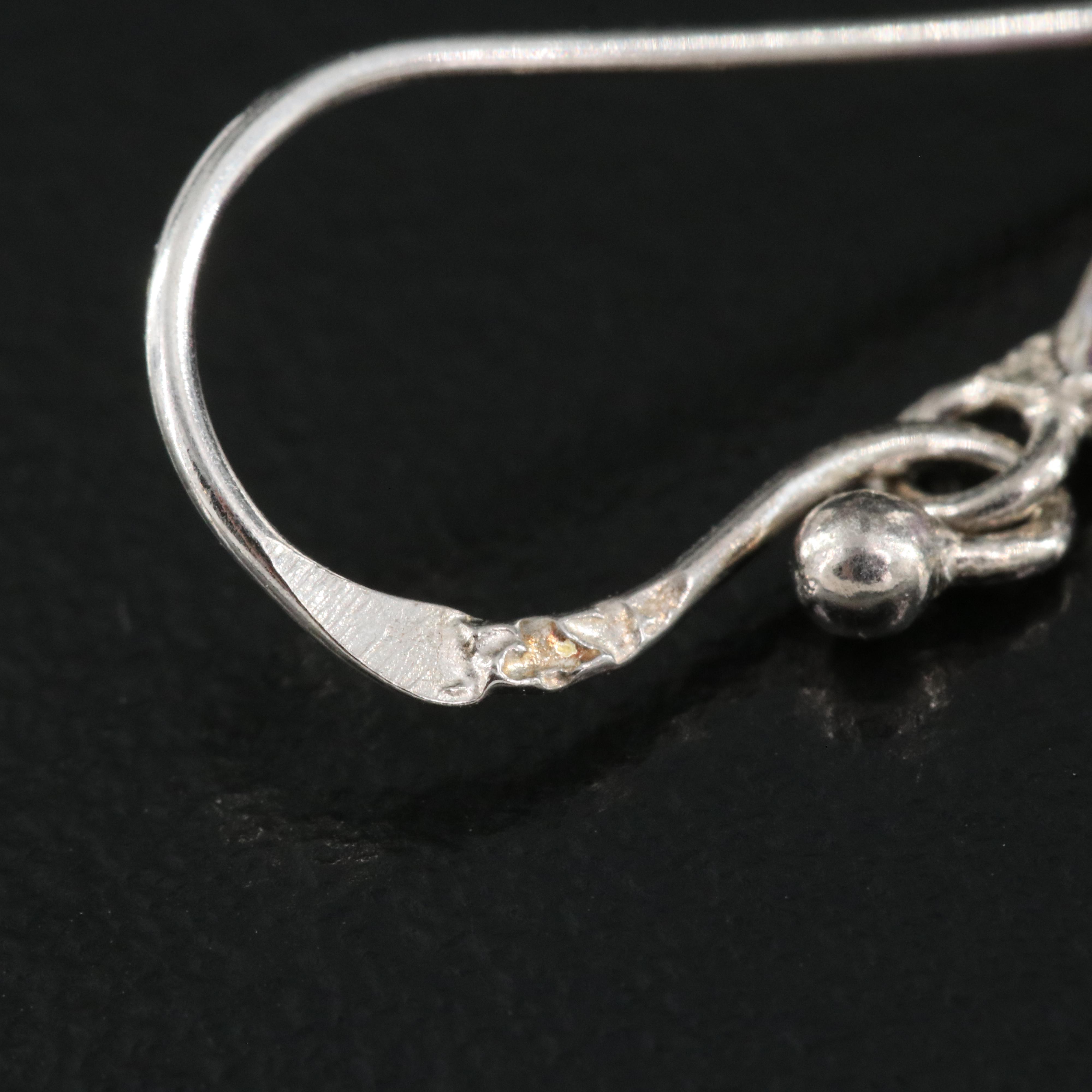 Sterling Amethyst Earrings