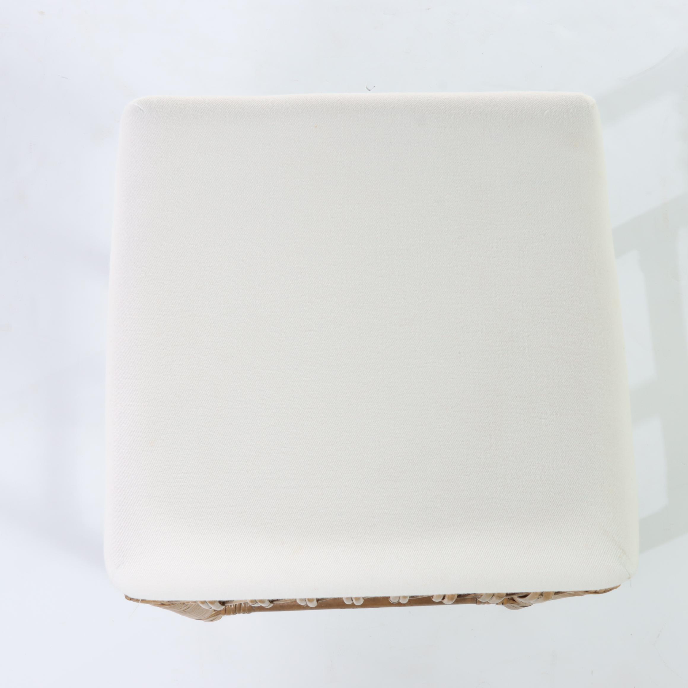 Ballard Designs "Carly" Wicker and Rattan Counter Stool