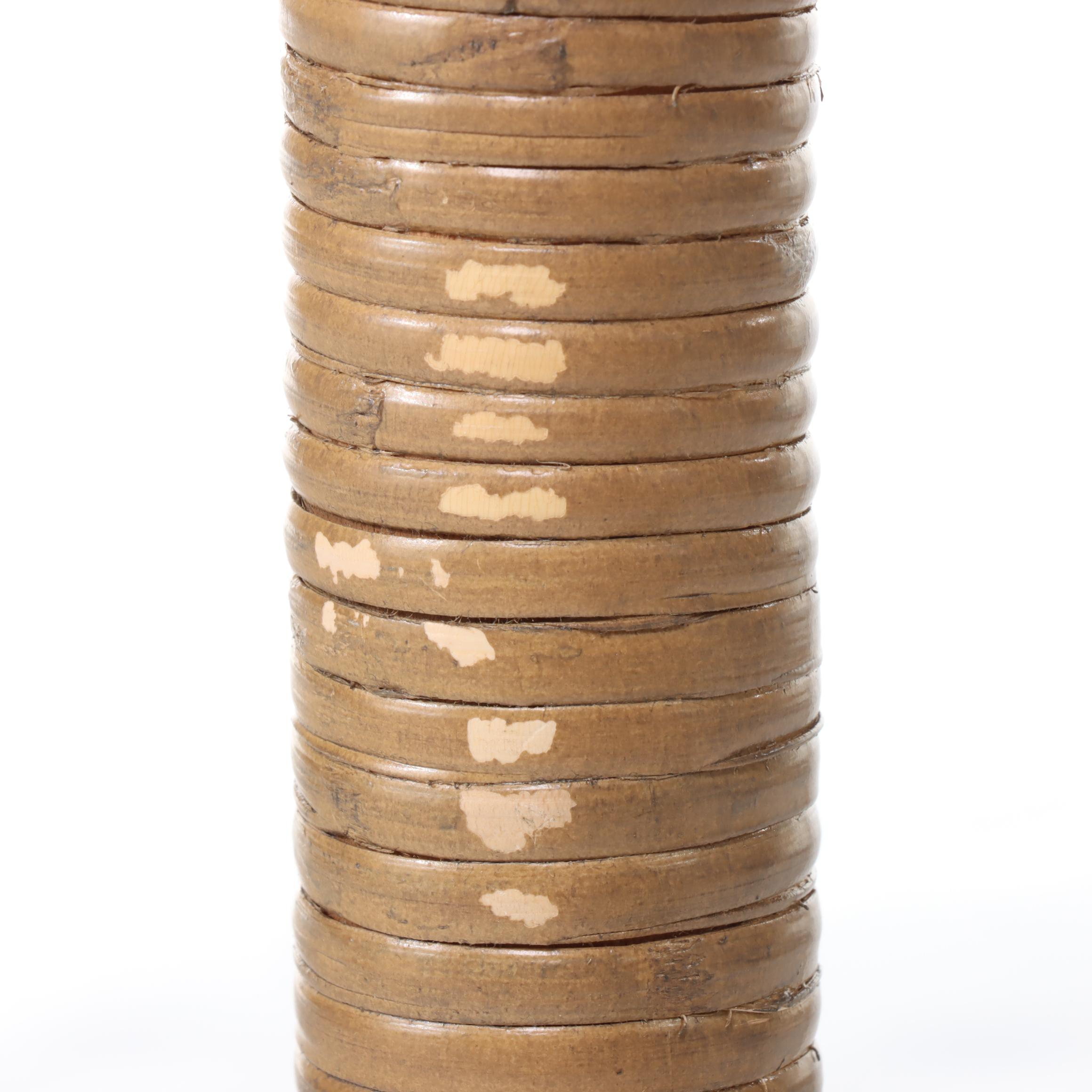 Ballard Designs "Carly" Wicker and Rattan Counter Stool