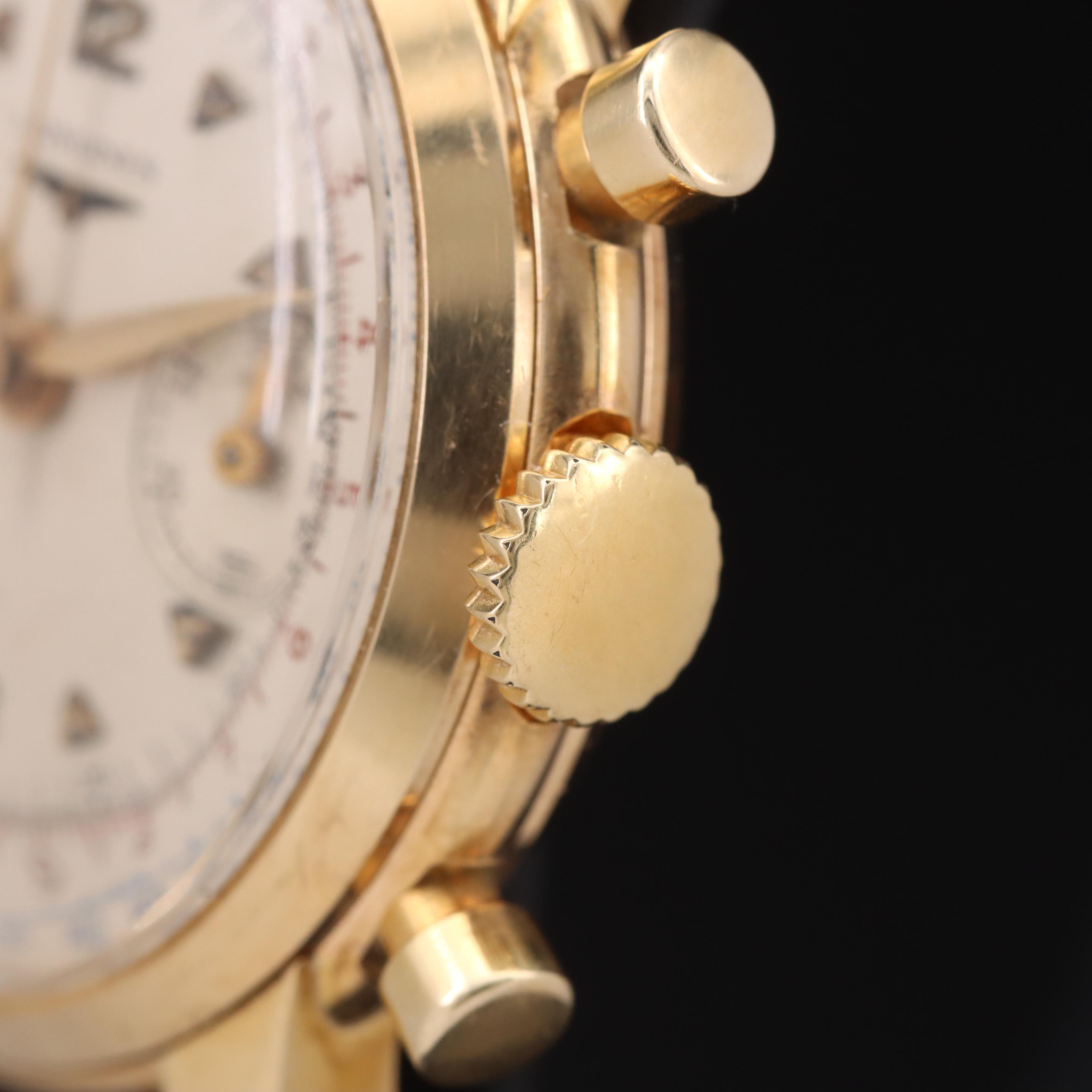 1952 14K Longines Chronograph Watch