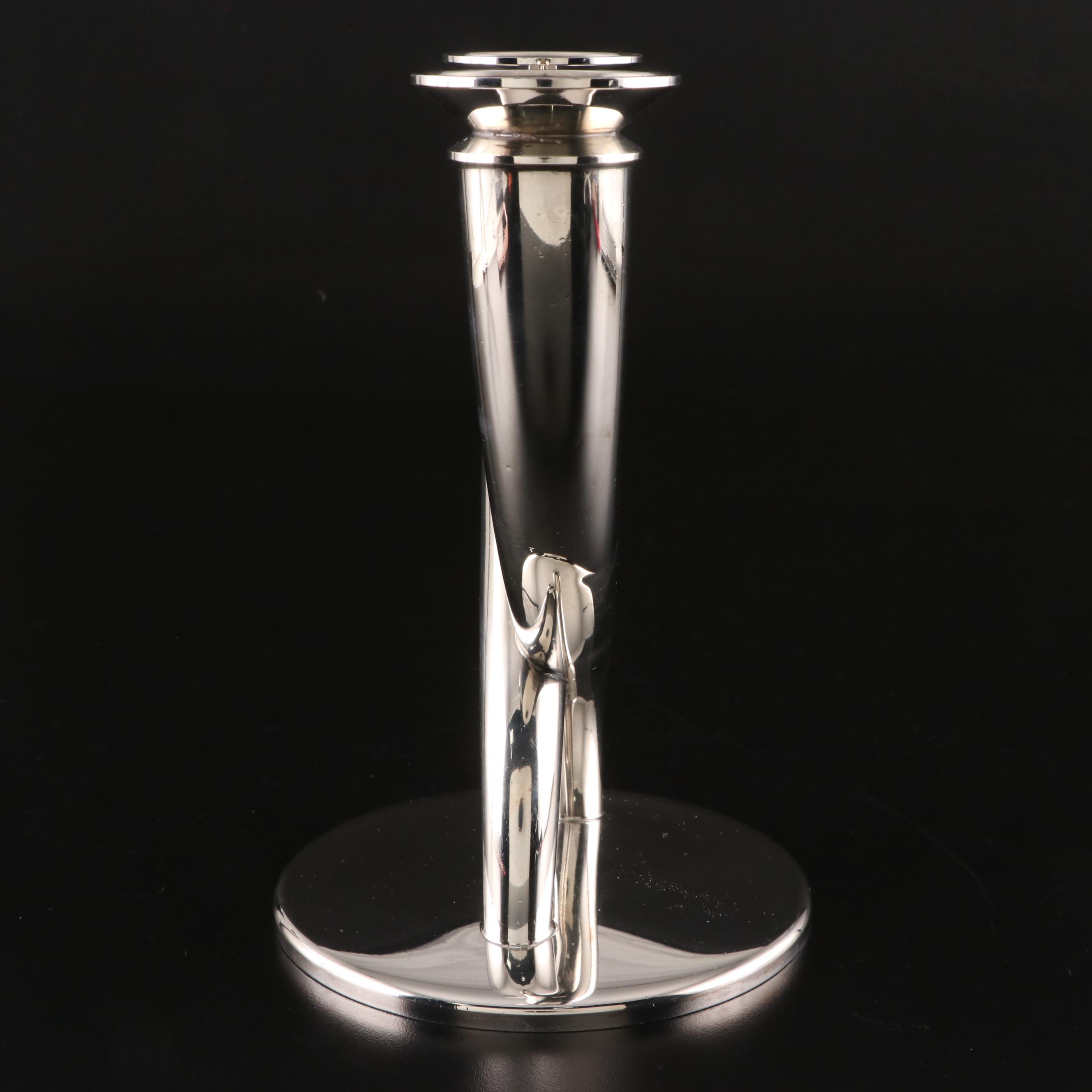 Gio Ponti for Christofle "Fleche" Silver Plate Branch Candelabra