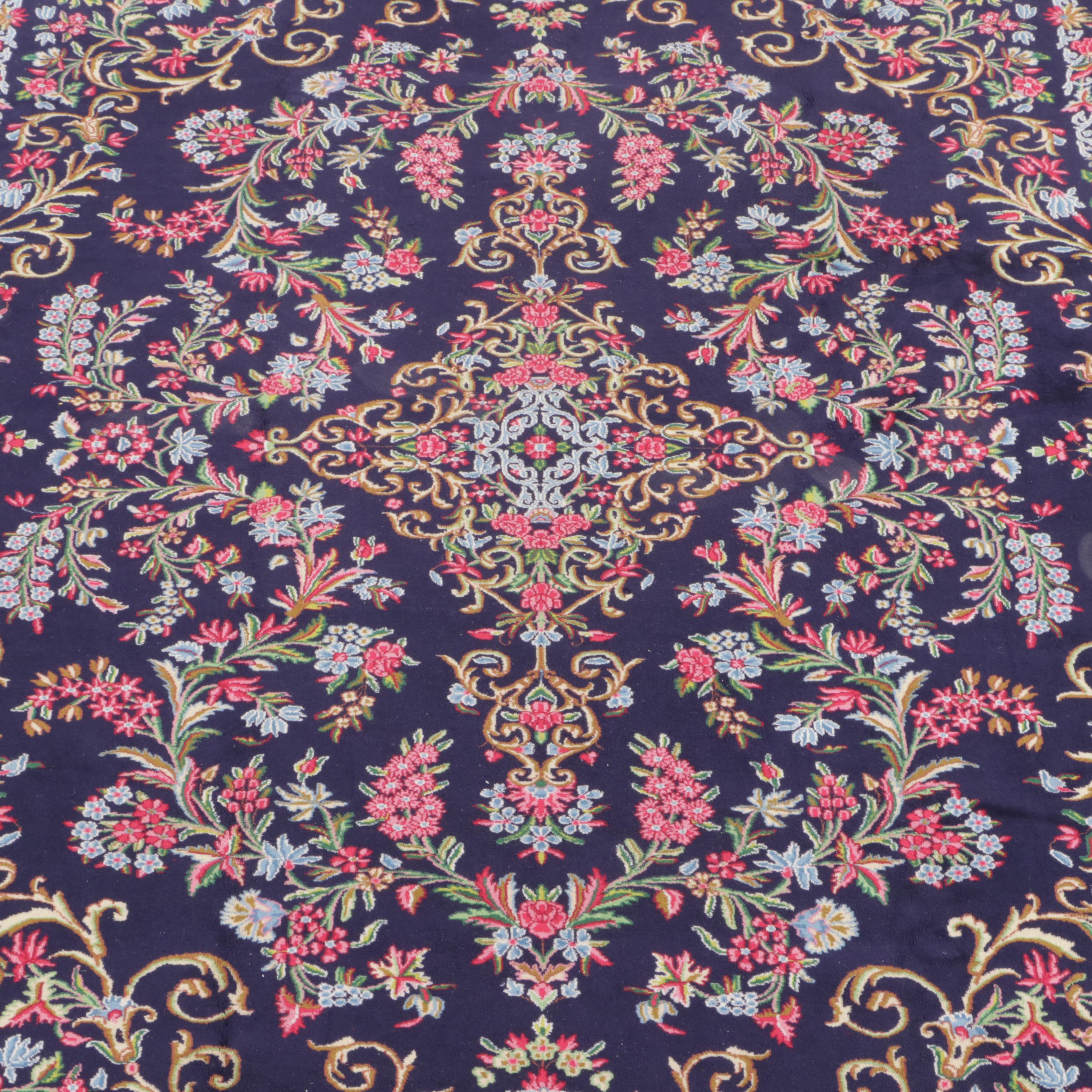 10'1 x 13'6 Hand-Knotted Persian Kerman Room Sized Rug