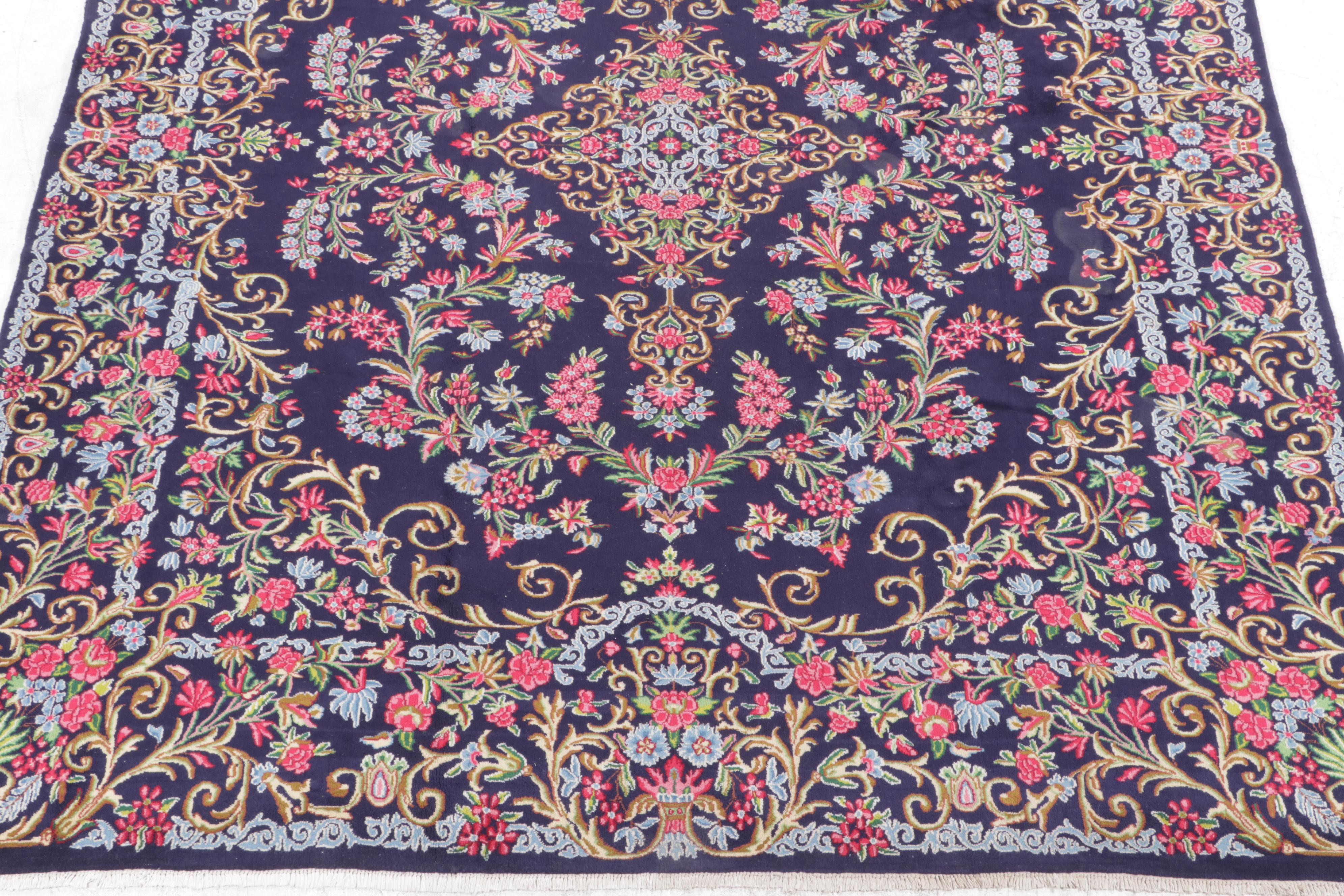 10'1 x 13'6 Hand-Knotted Persian Kerman Room Sized Rug