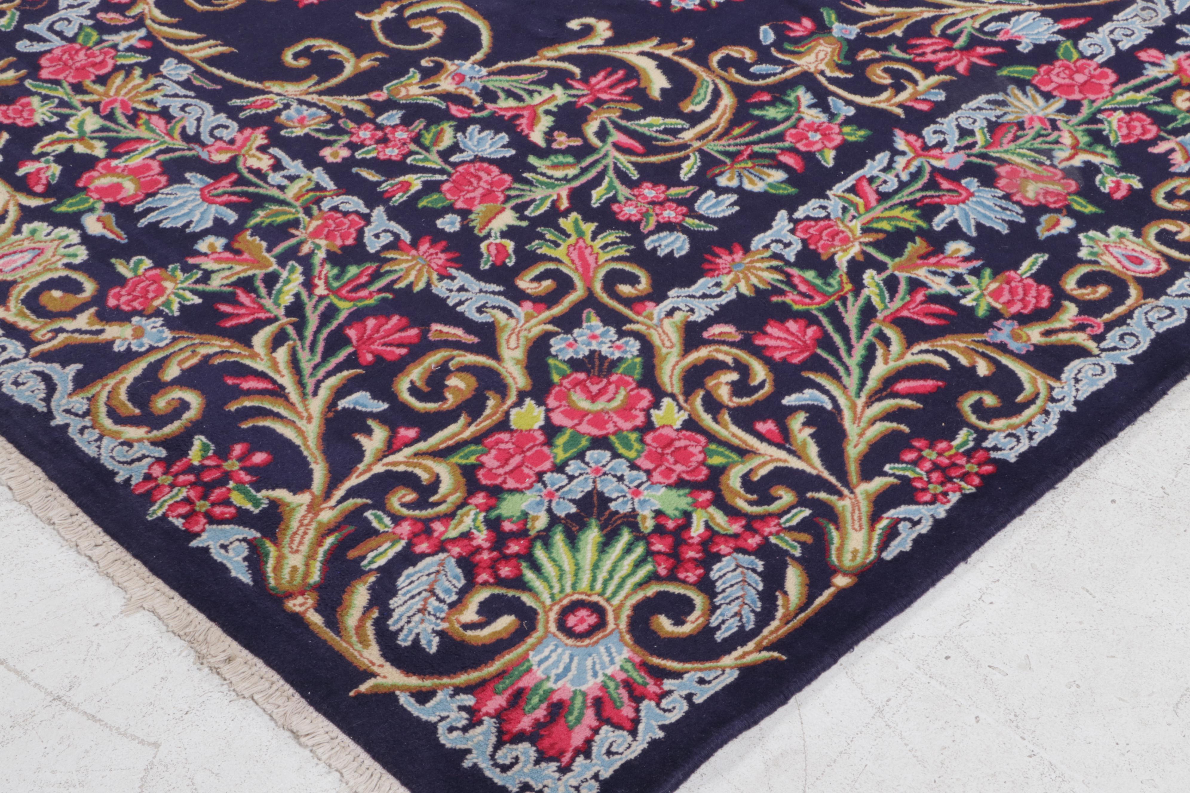 10'1 x 13'6 Hand-Knotted Persian Kerman Room Sized Rug
