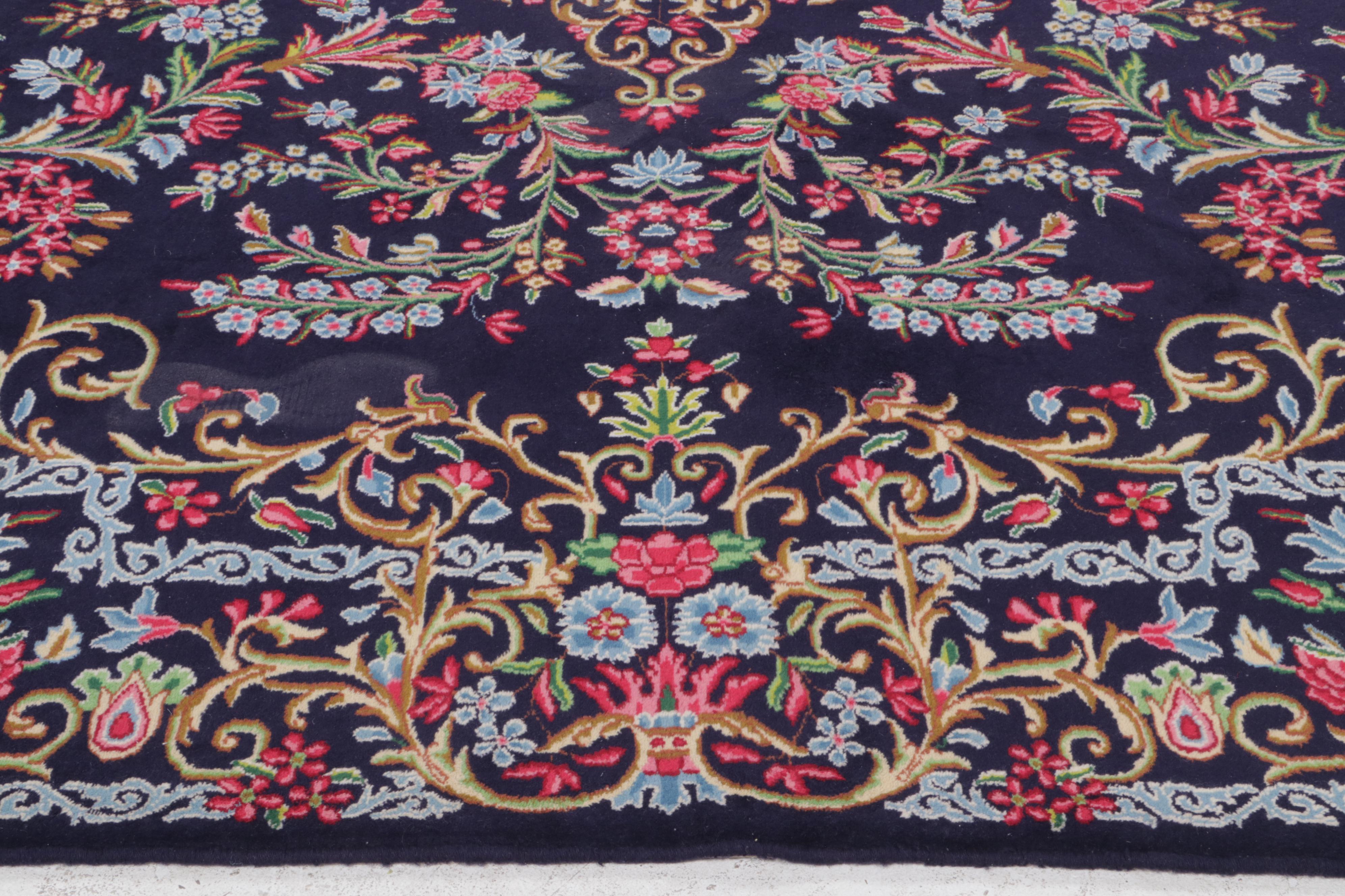 10'1 x 13'6 Hand-Knotted Persian Kerman Room Sized Rug