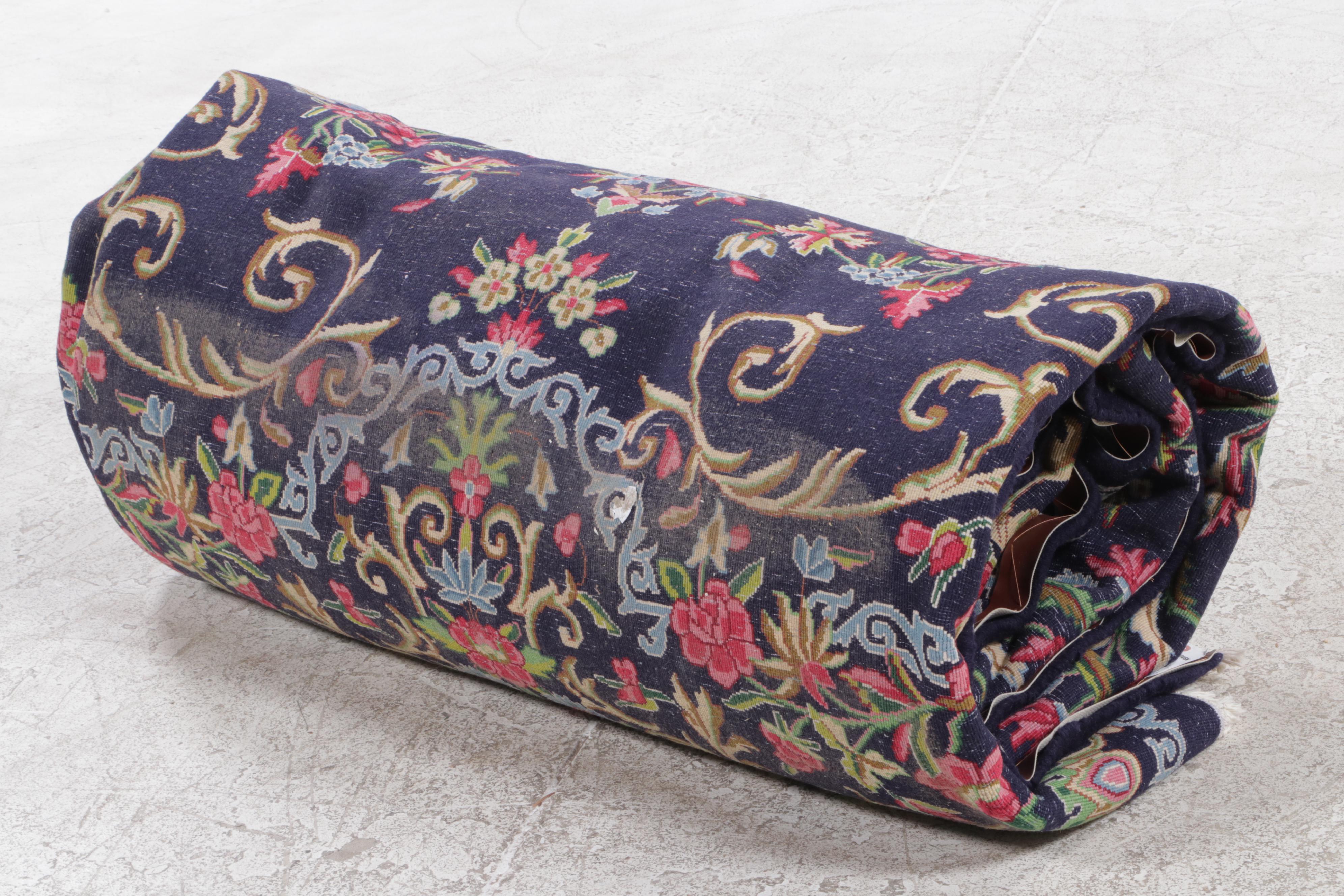 10'1 x 13'6 Hand-Knotted Persian Kerman Room Sized Rug