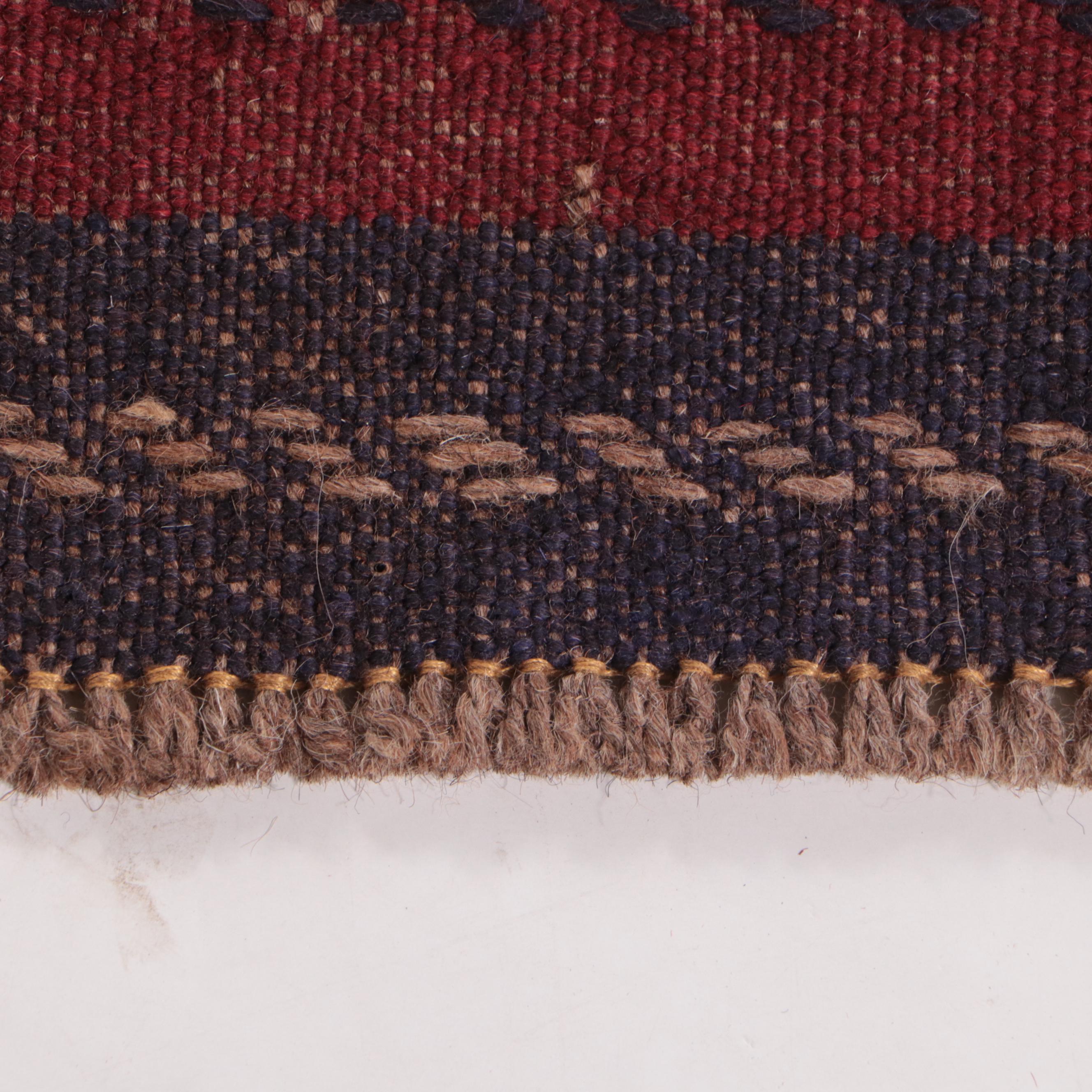 2'1 x 8'9 Hand-Knotted Afghan Mixed Technique Carpet Runner