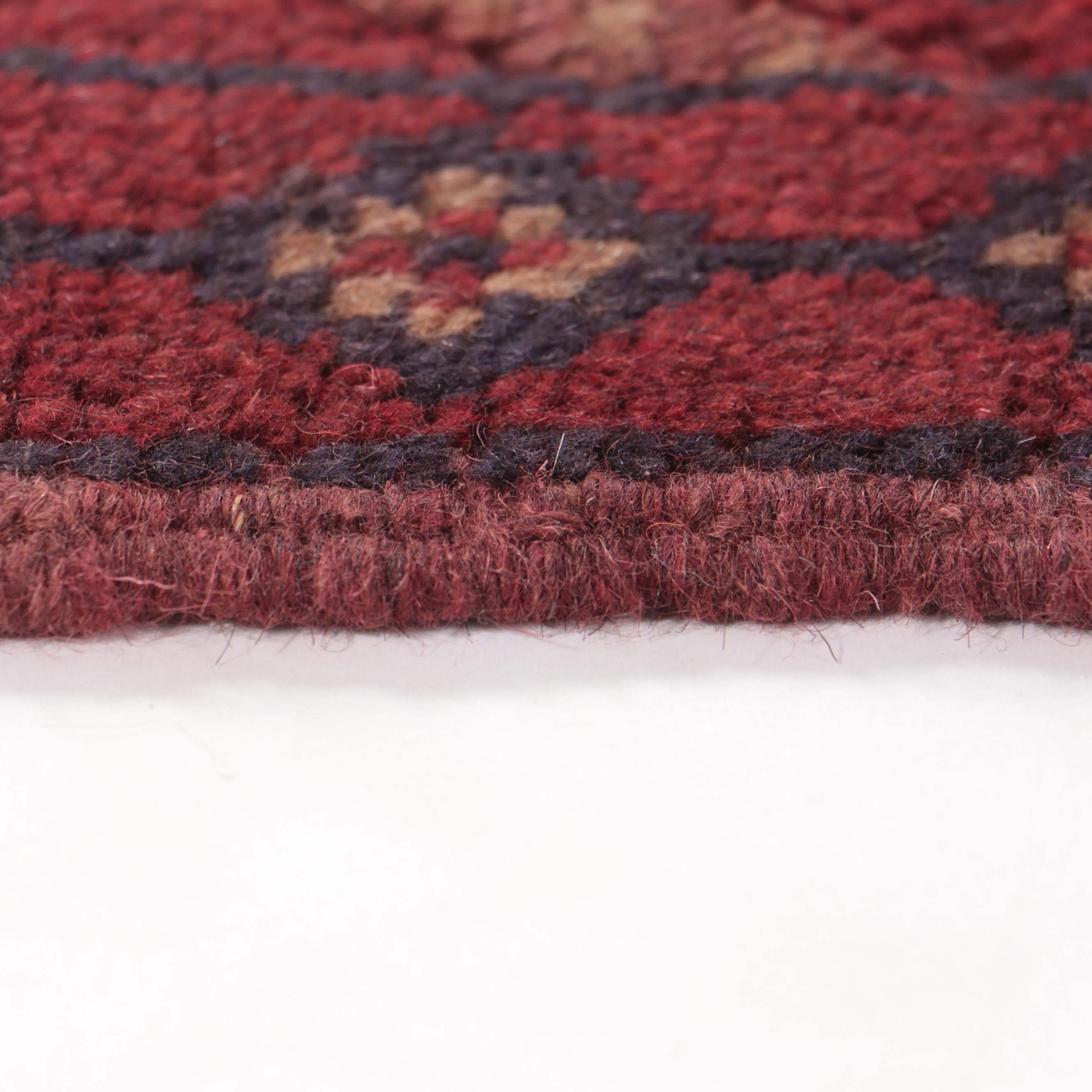 2'1 x 8'9 Hand-Knotted Afghan Mixed Technique Carpet Runner