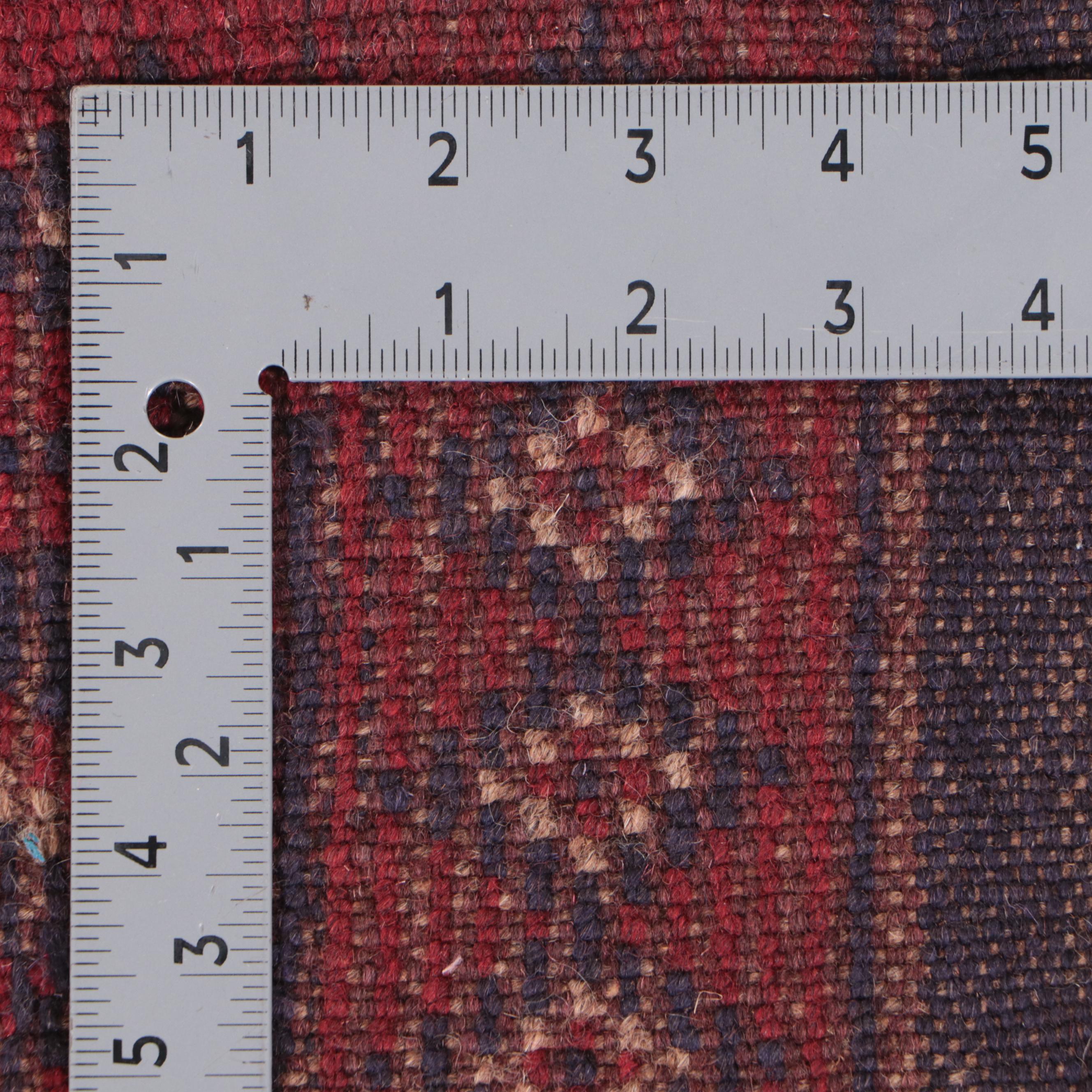 2'1 x 8'9 Hand-Knotted Afghan Mixed Technique Carpet Runner