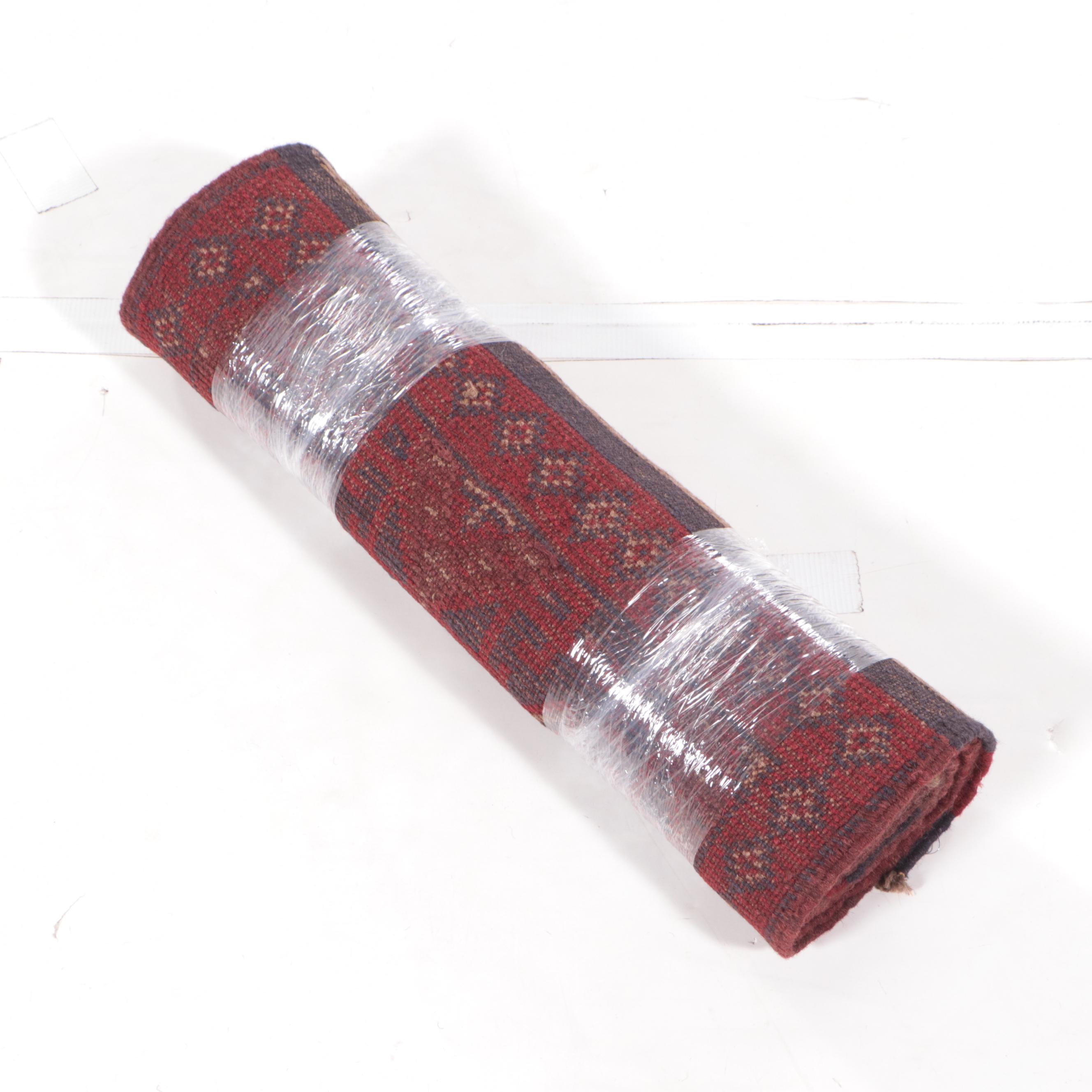 2'1 x 8'9 Hand-Knotted Afghan Mixed Technique Carpet Runner