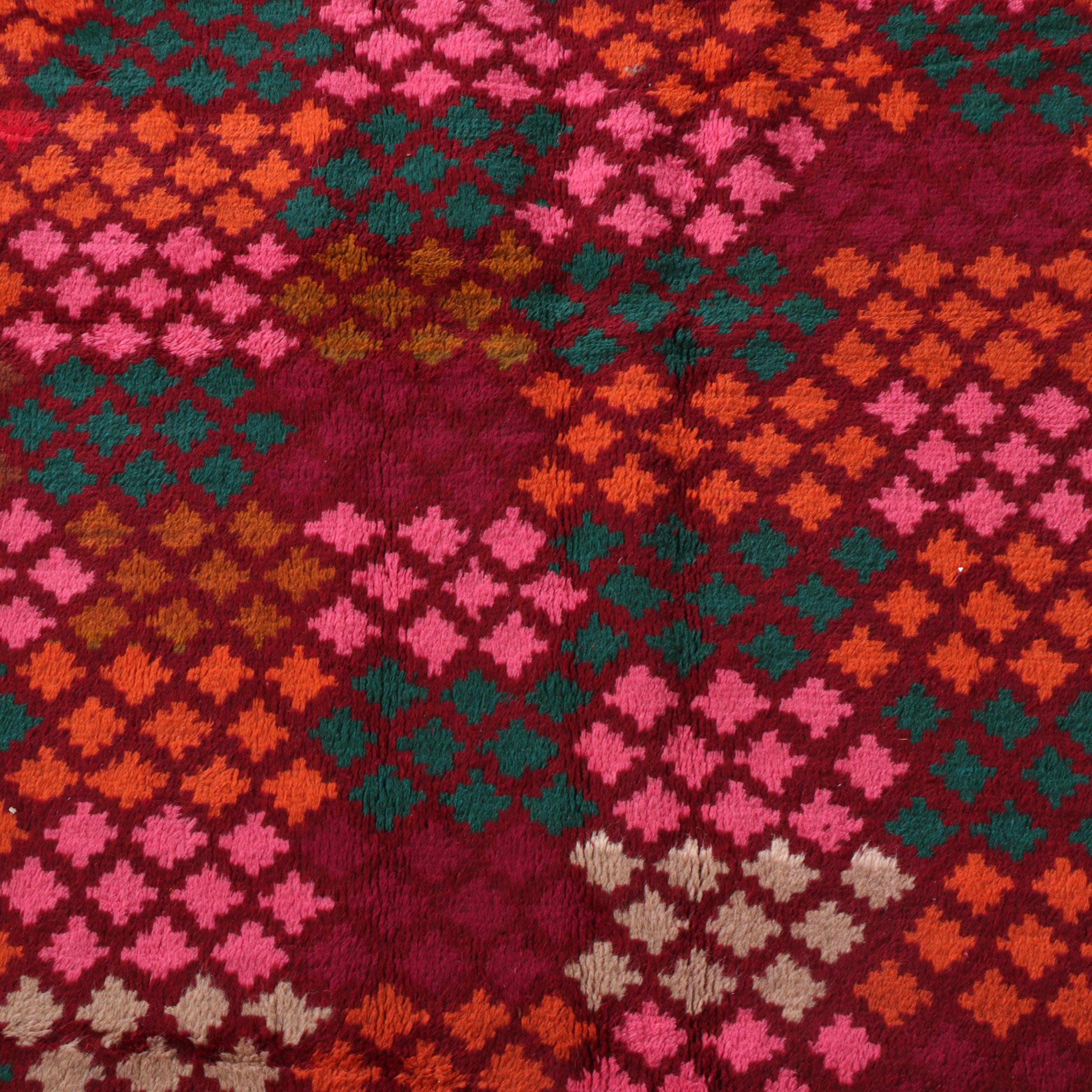 5'10 x 8'8 Hand-Knotted Indo-Persian Gabbeh Area Rug