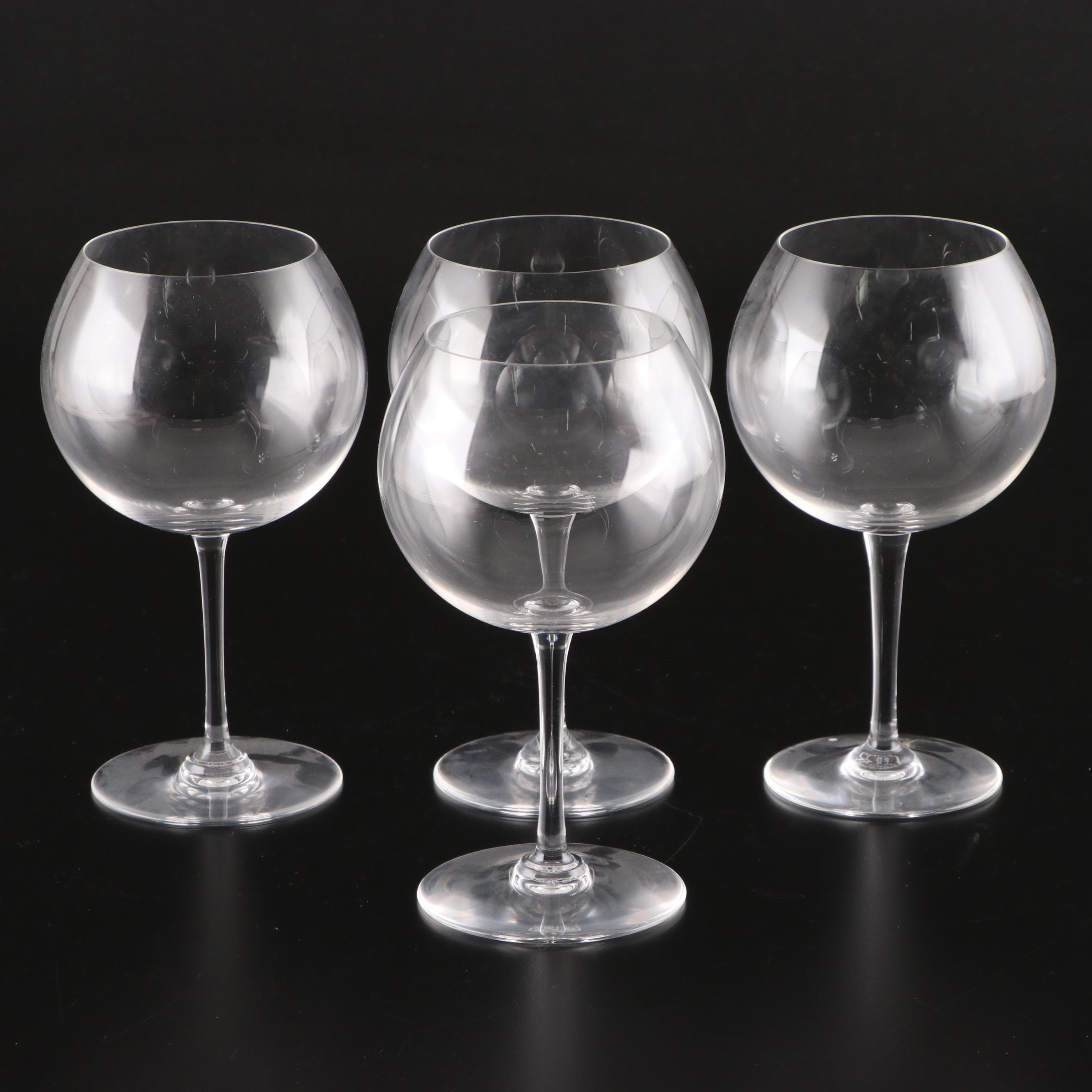 Baccarat "Tastevin" Crystal Burgundy Wine Glasses