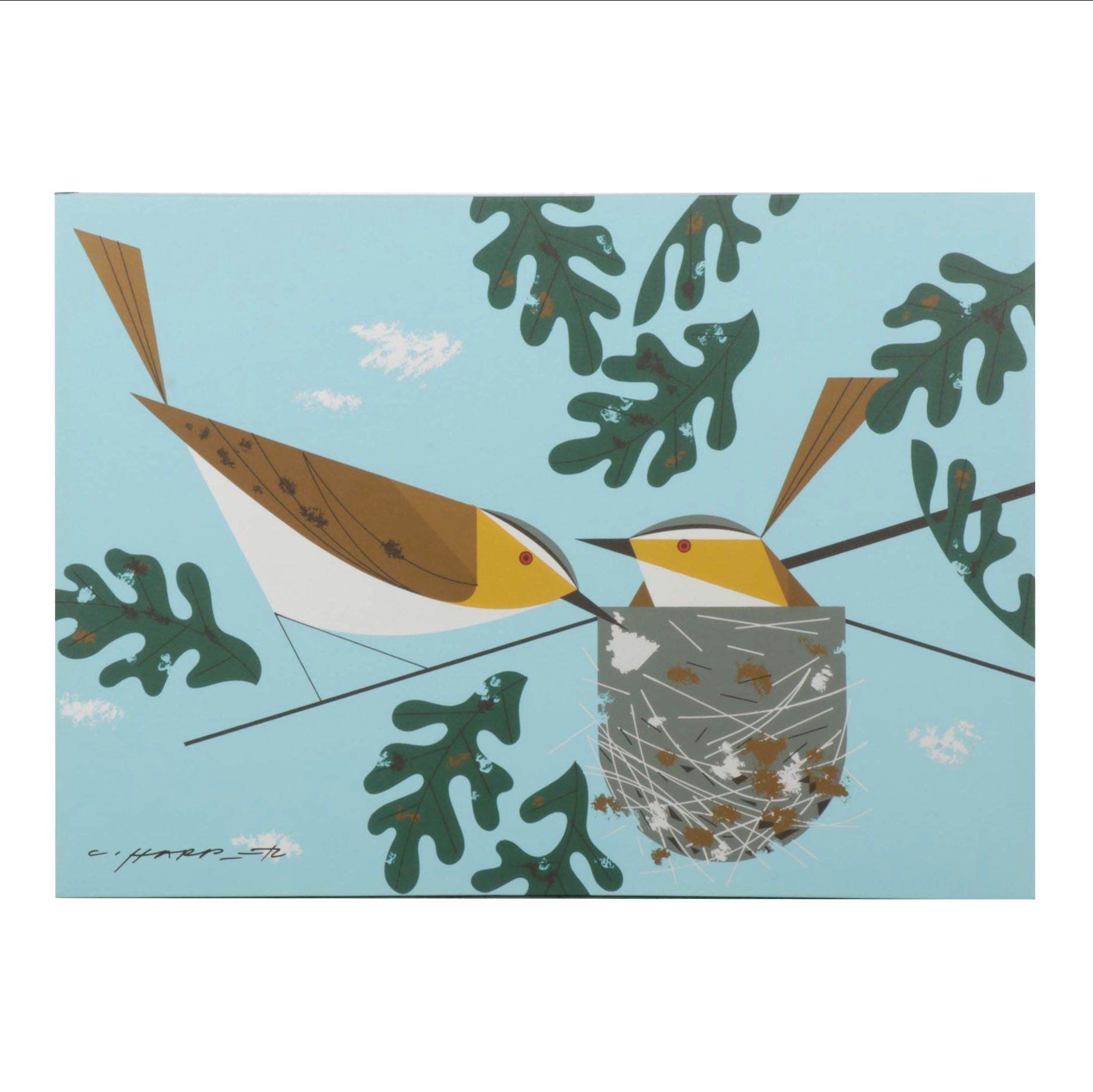 Giclée After Charley Harper "Red-Eyed Vireo," 21st Century