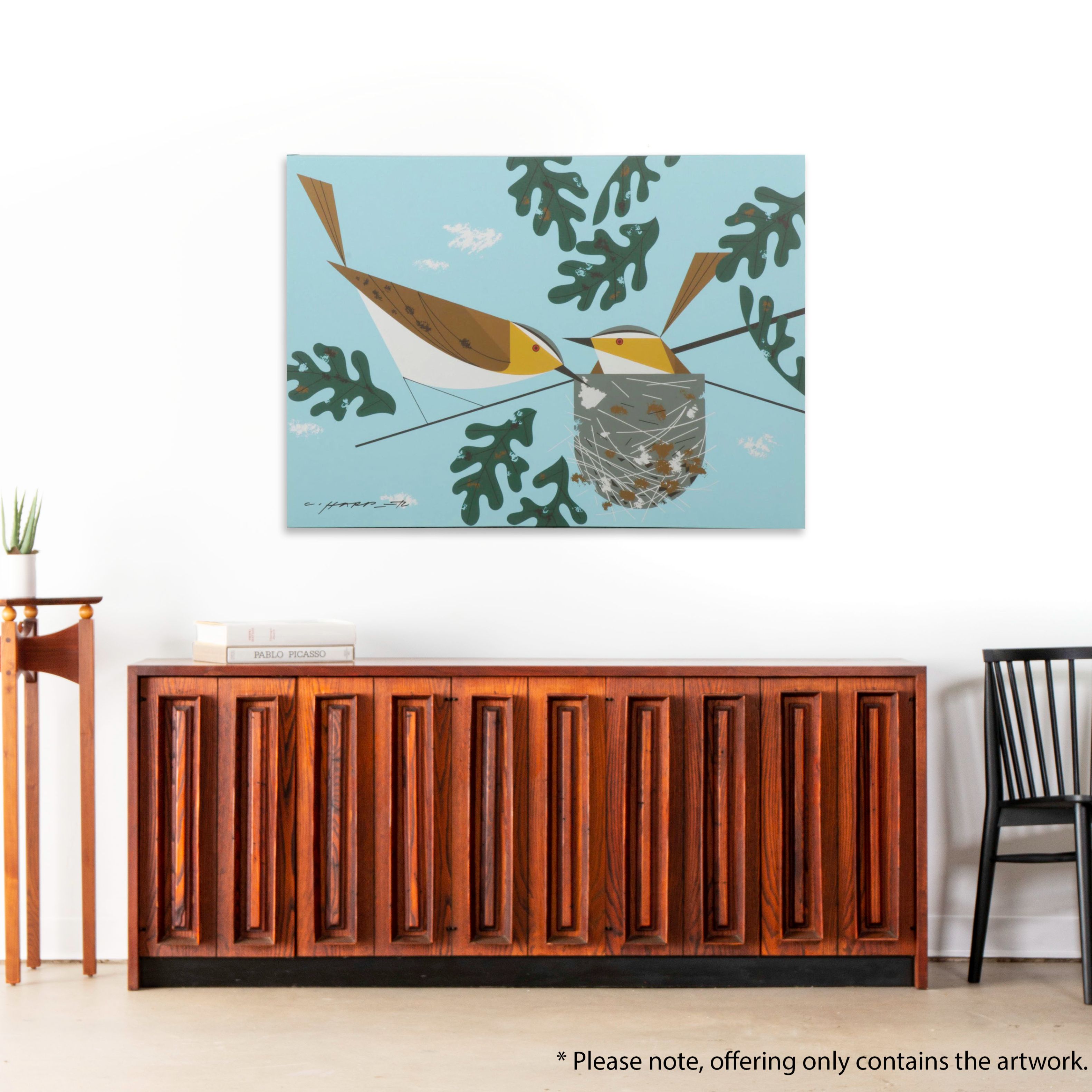 Giclée After Charley Harper "Red-Eyed Vireo," 21st Century