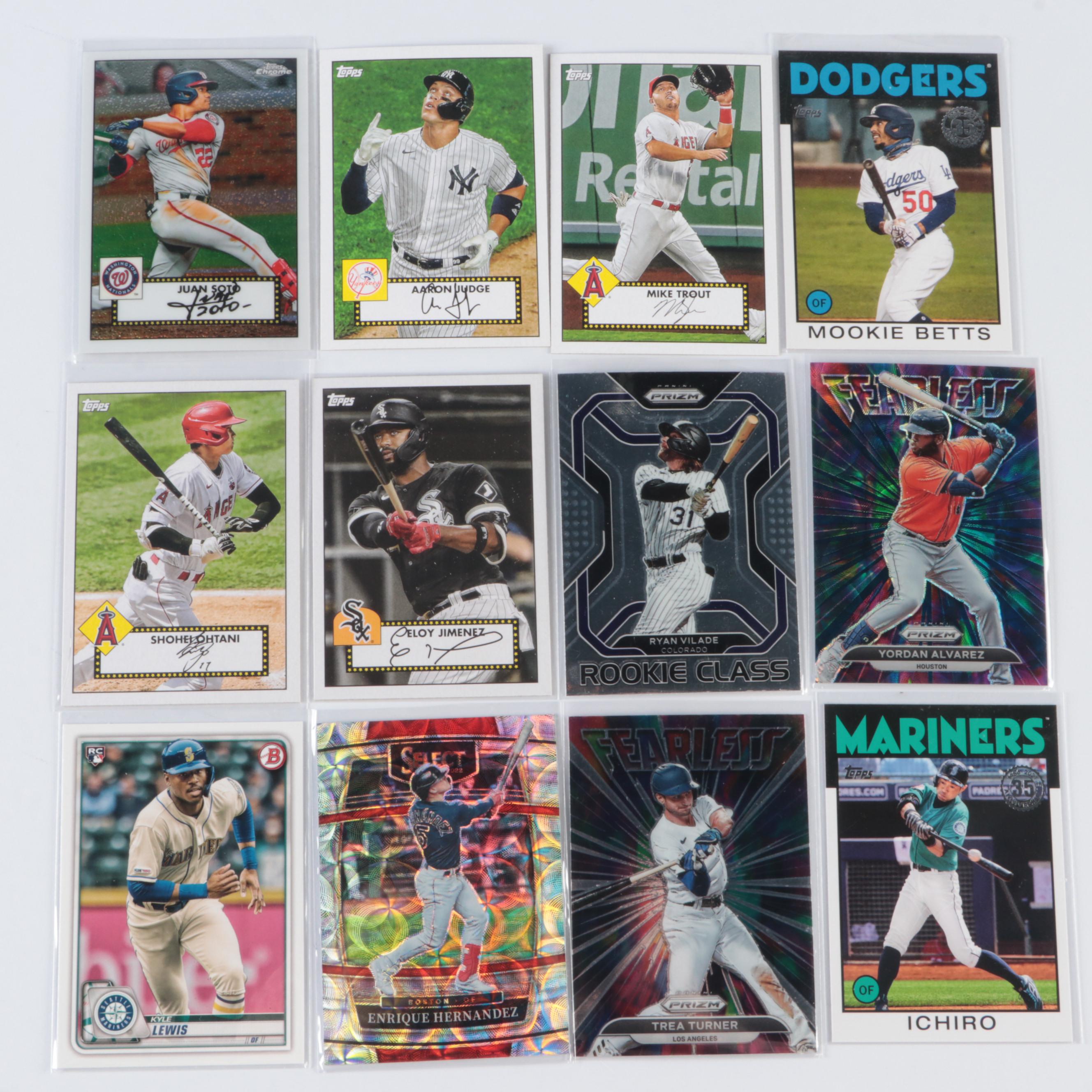 Topps Chrome with Other Baseball Cards, Ken Griffey Jr. and More, 1980s–2020s