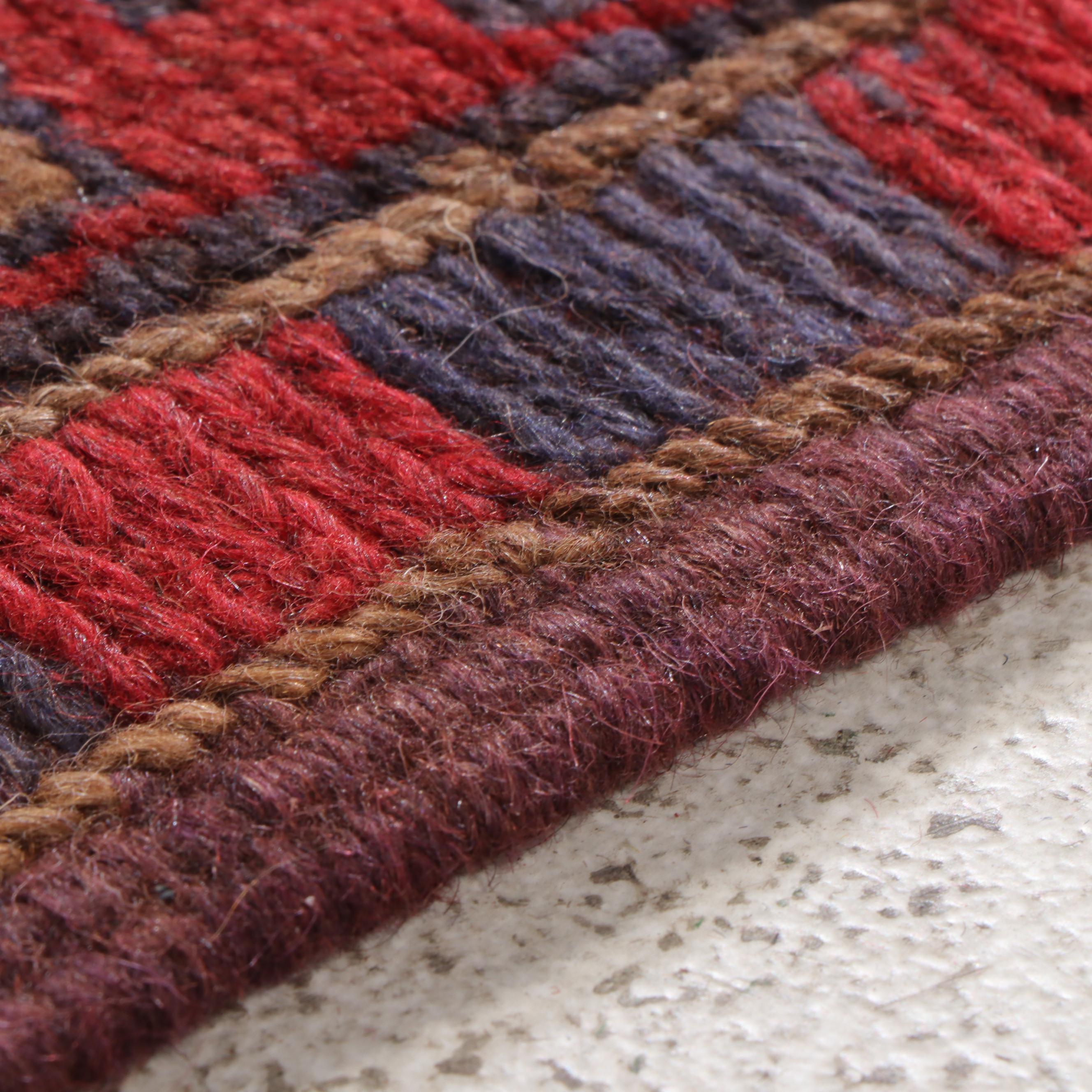 2'1 x 7'11 Hand-Knotted Afghan Mixed Technique Carpet Runner