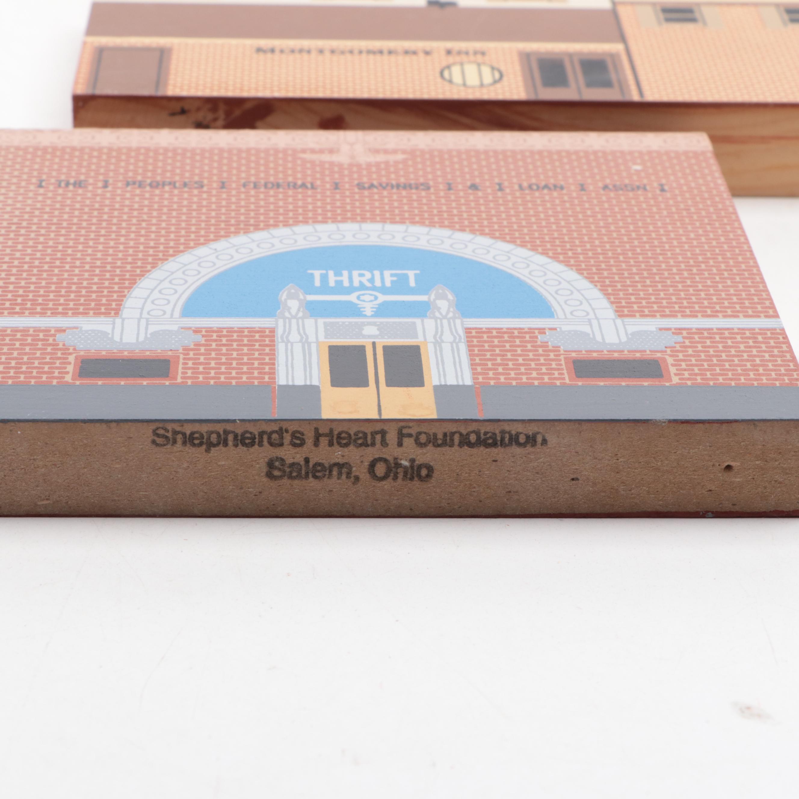 The Cat's Meow "Skyline Chili", "Cincinnati Gardens" and Other Wooden Figures