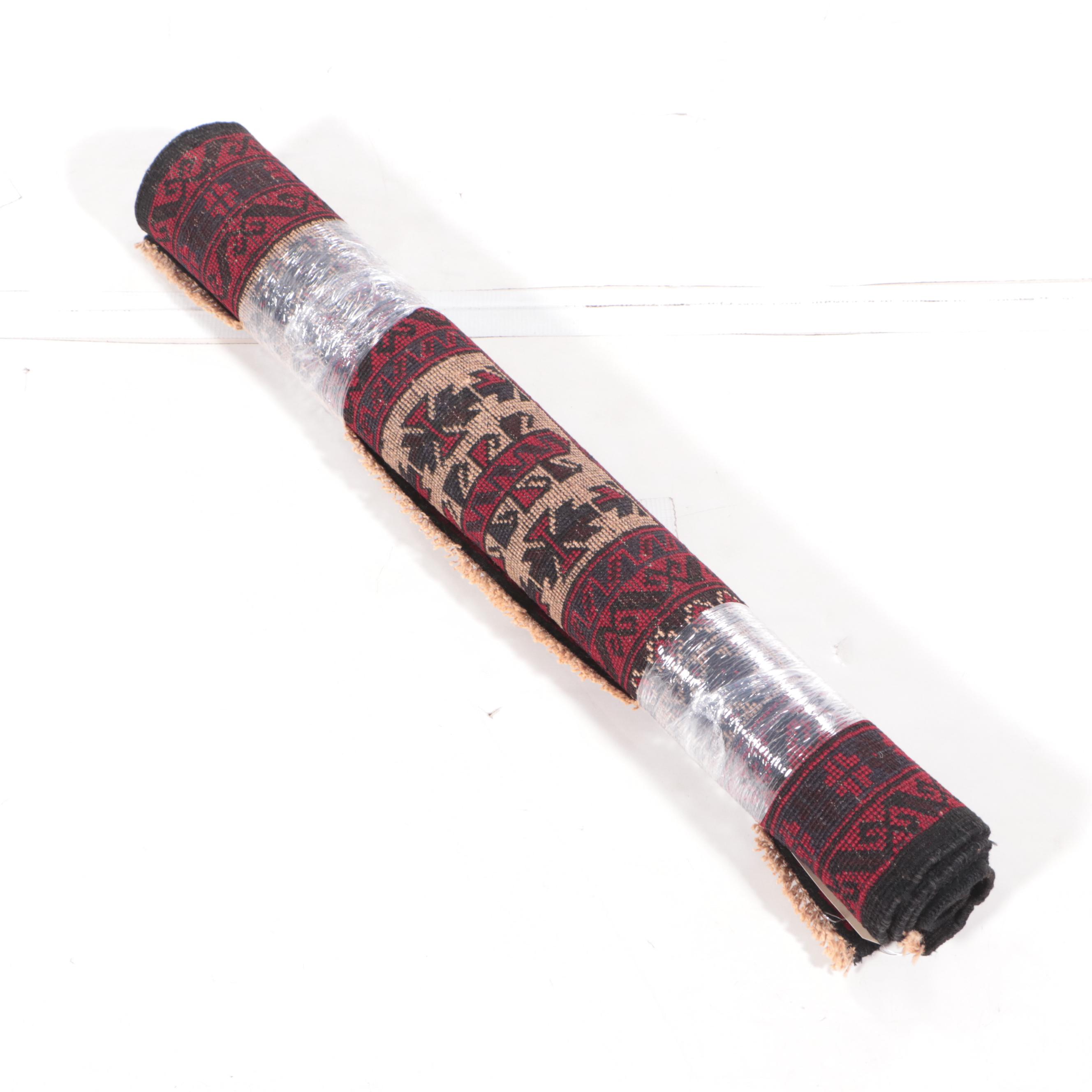 2'11 x 4'6 Hand-Knotted Afghan Baluch Prayer Rug