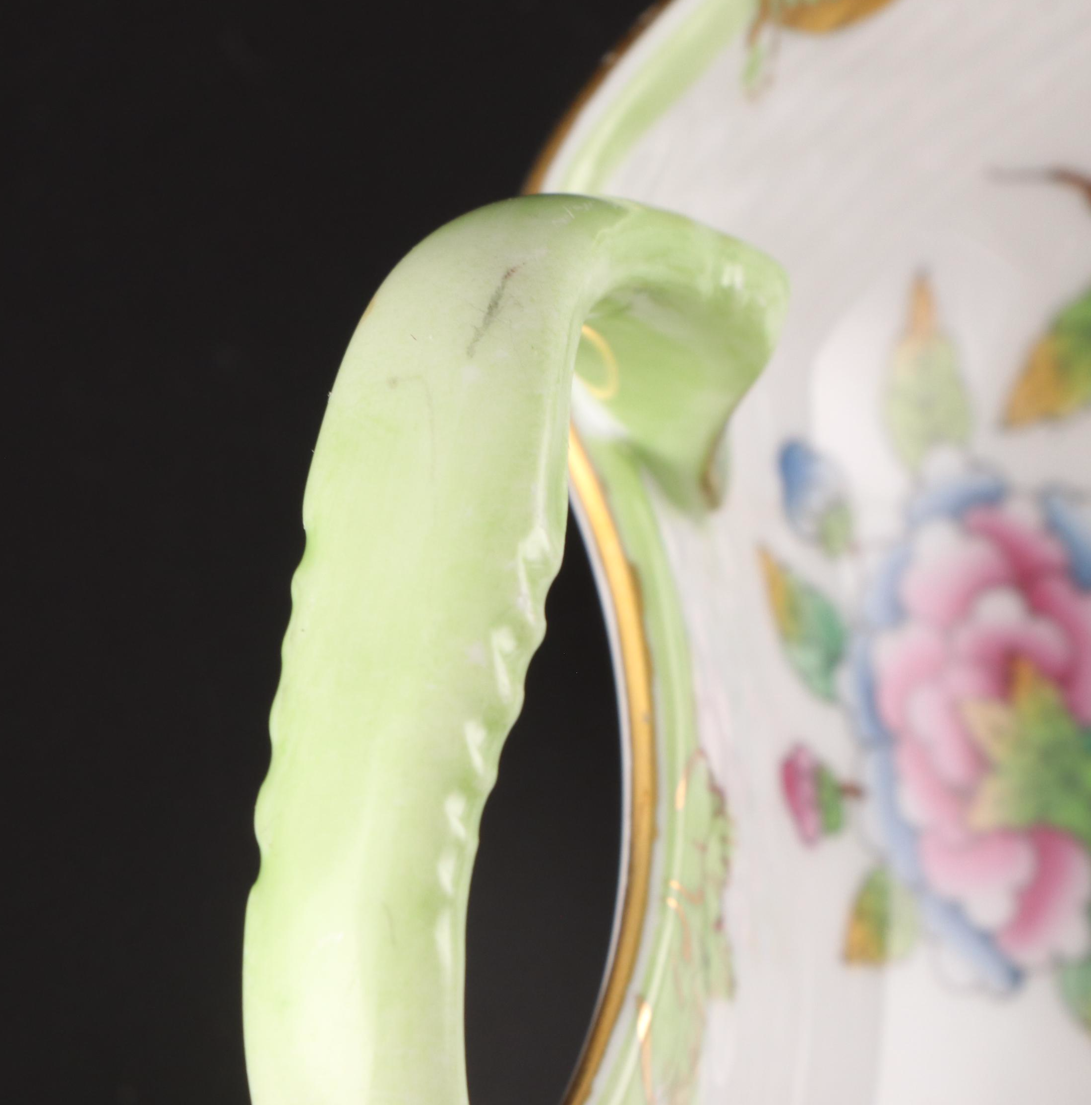 Herend Porcelain "Victoria" Leaf Dish, 20th Century