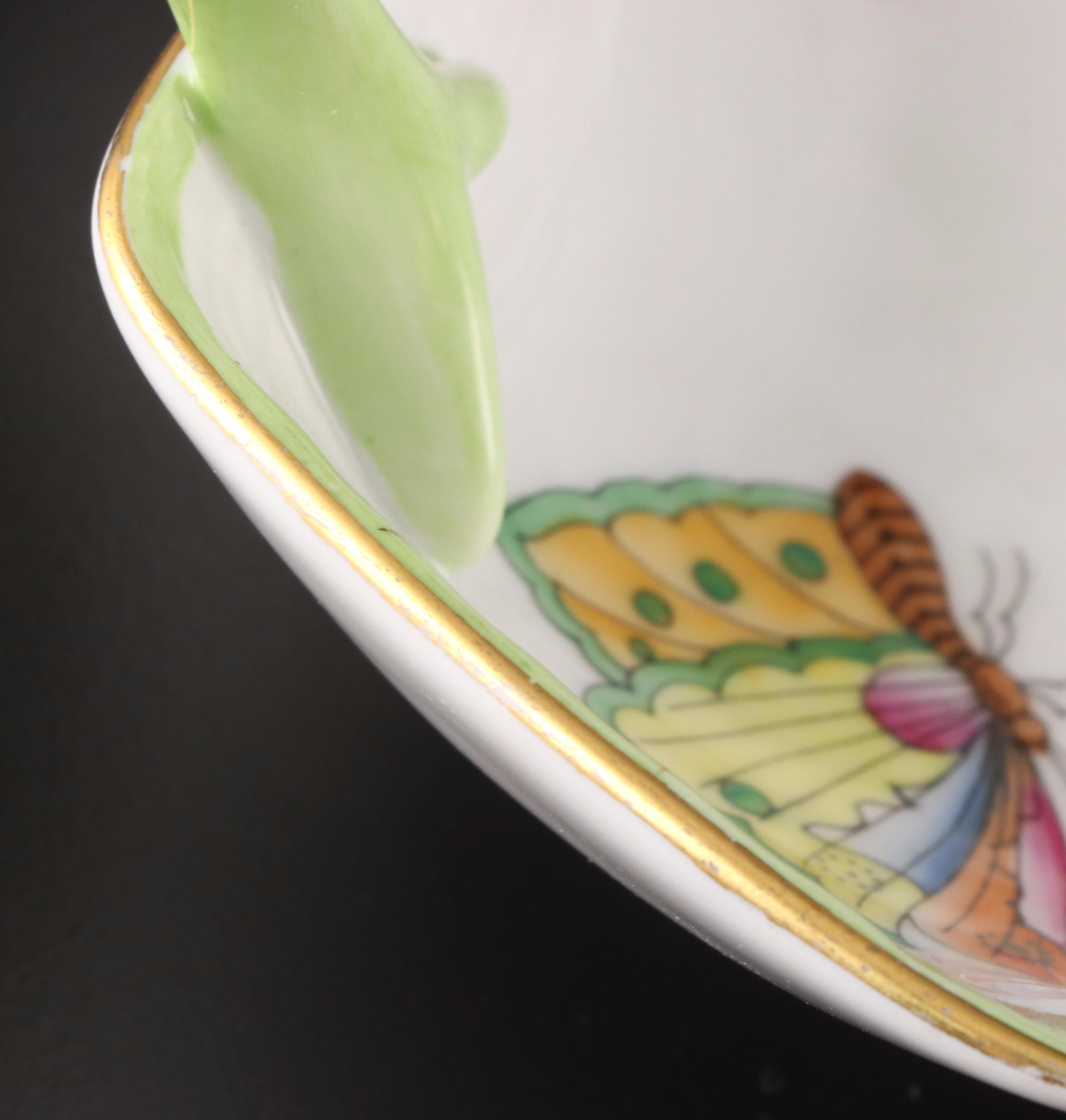 Herend Porcelain "Victoria" Leaf Dish, 20th Century