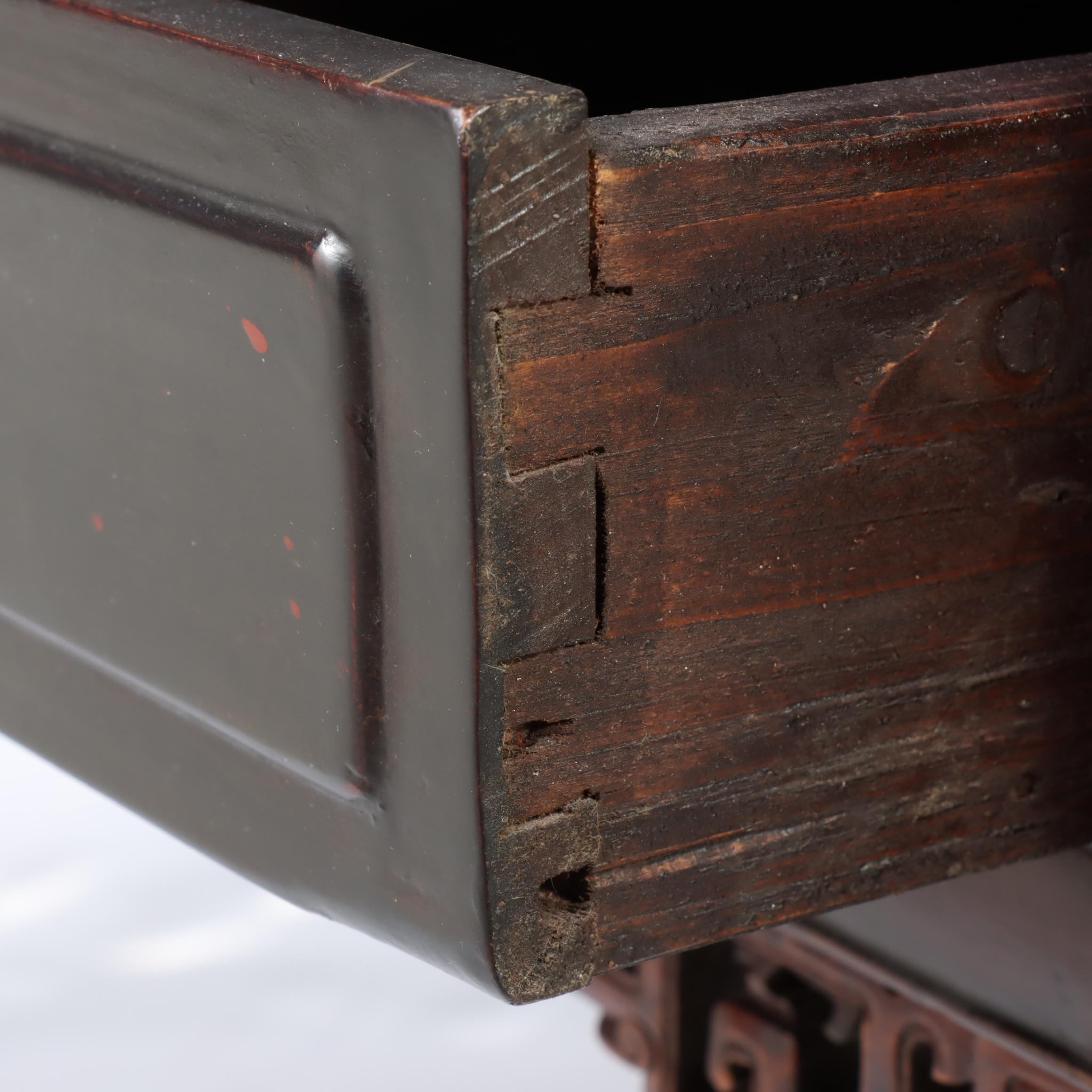 Chinese Hardwood Two-Drawer Low Table