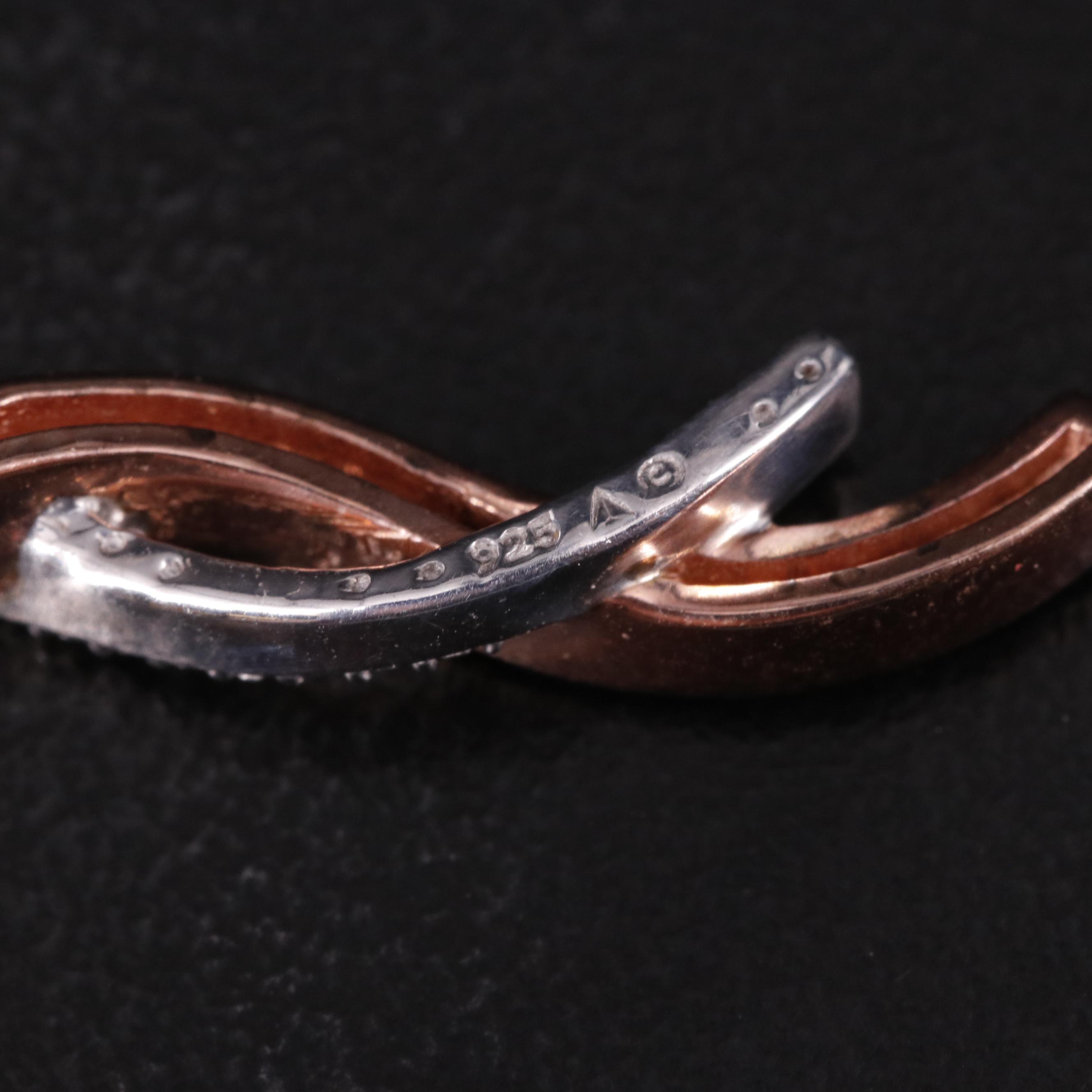 Sterling Diamond Pendant Necklace