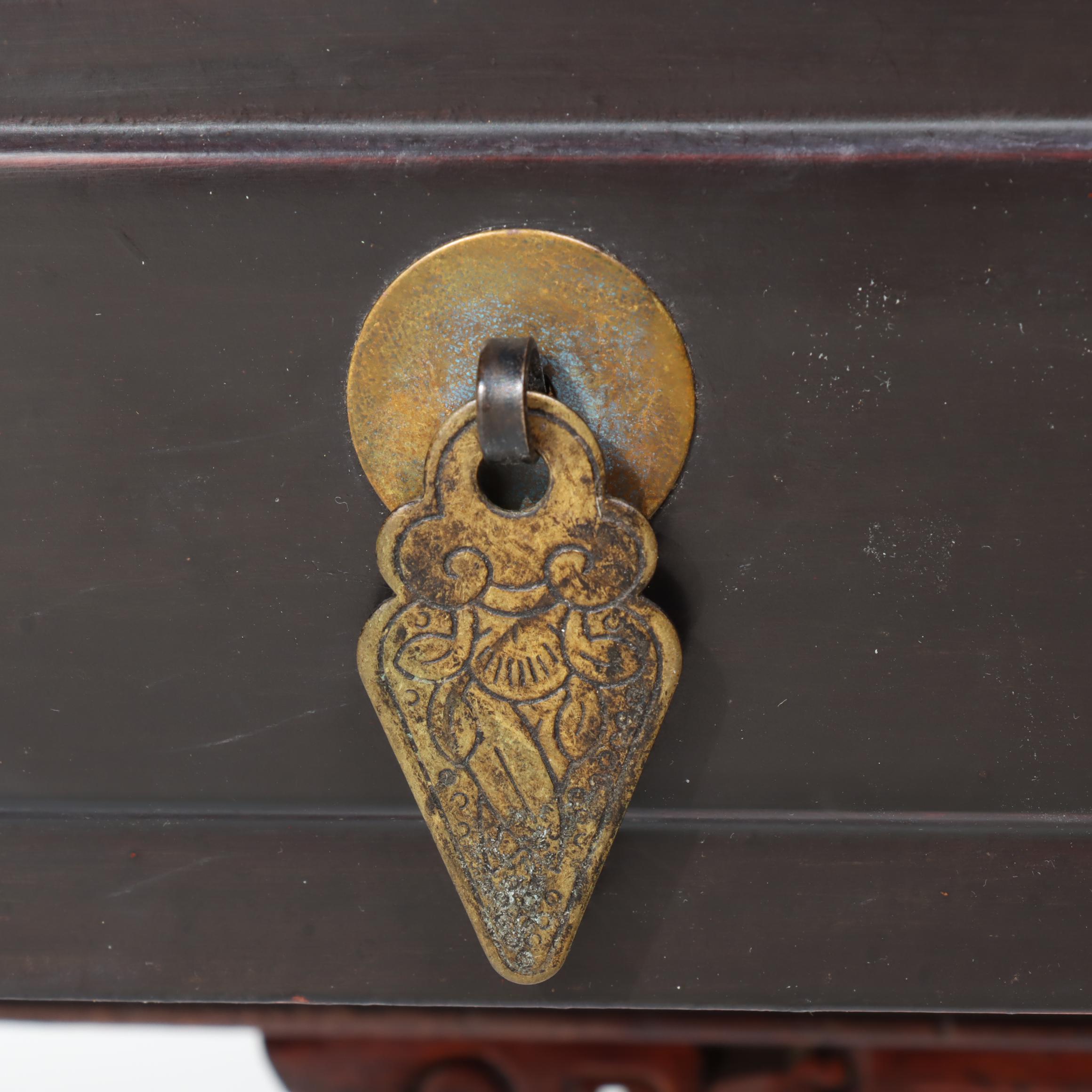 Chinese Hardwood Two-Drawer Low Table