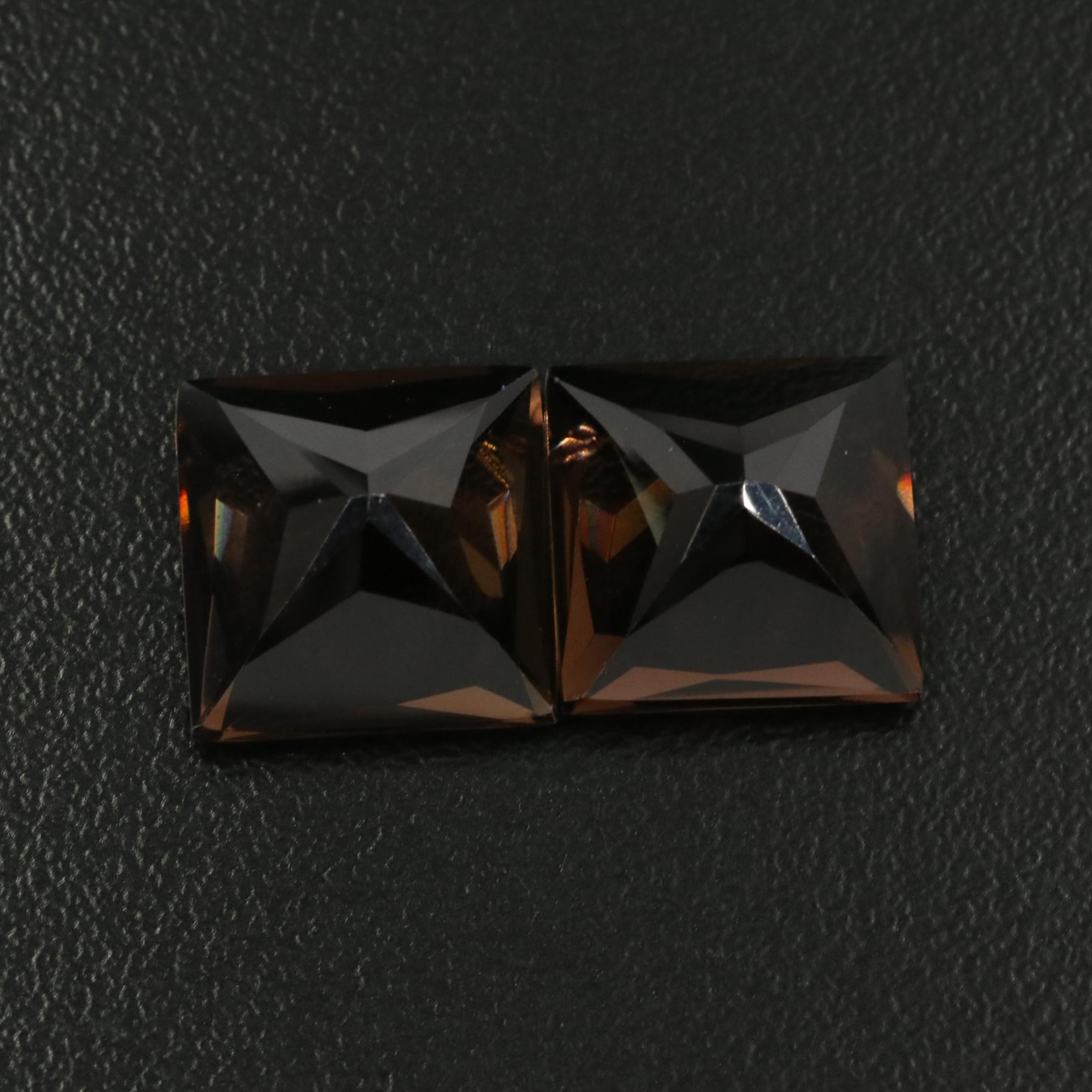 Loose 15.38 CTW Smoky Quartz Lot