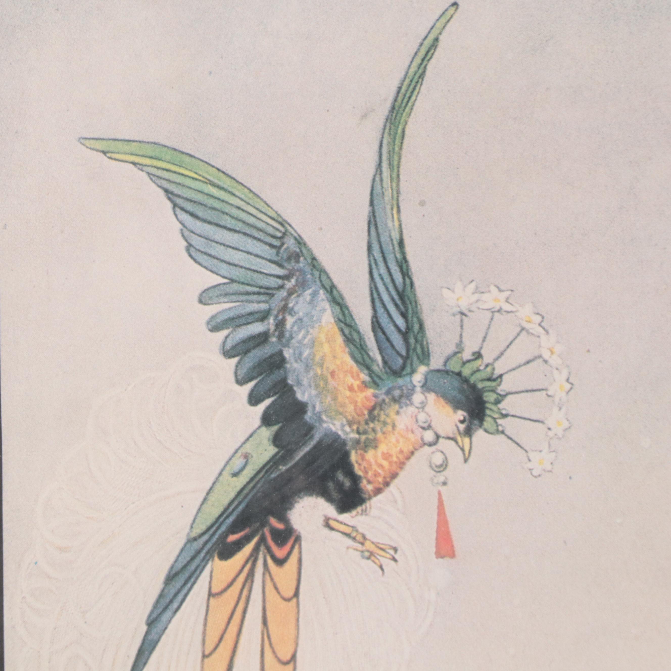 Vogue Magazine Cover Offset Lithograph "Spring Millinery," 1942