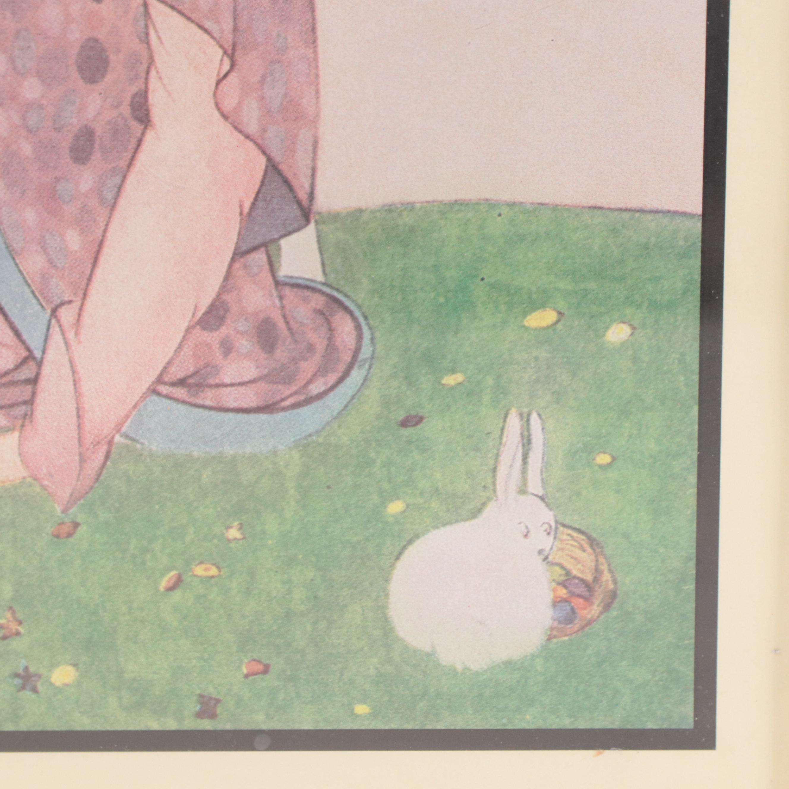 Vogue Magazine Cover Offset Lithograph "Spring Millinery," 1942