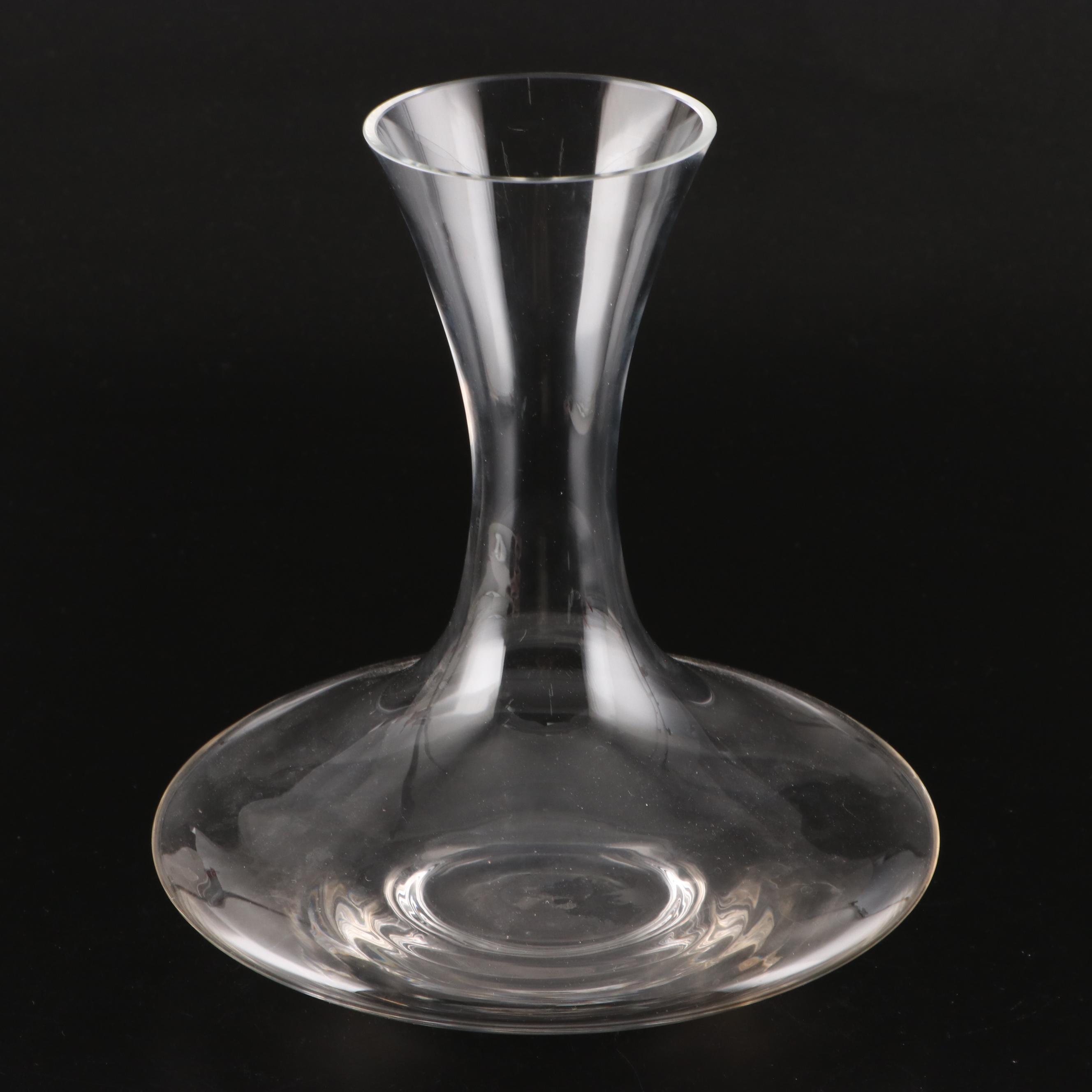 Ralph Lauren Crystal "Glen Plaid" and Other Glass Decanter with Aerating Funnel