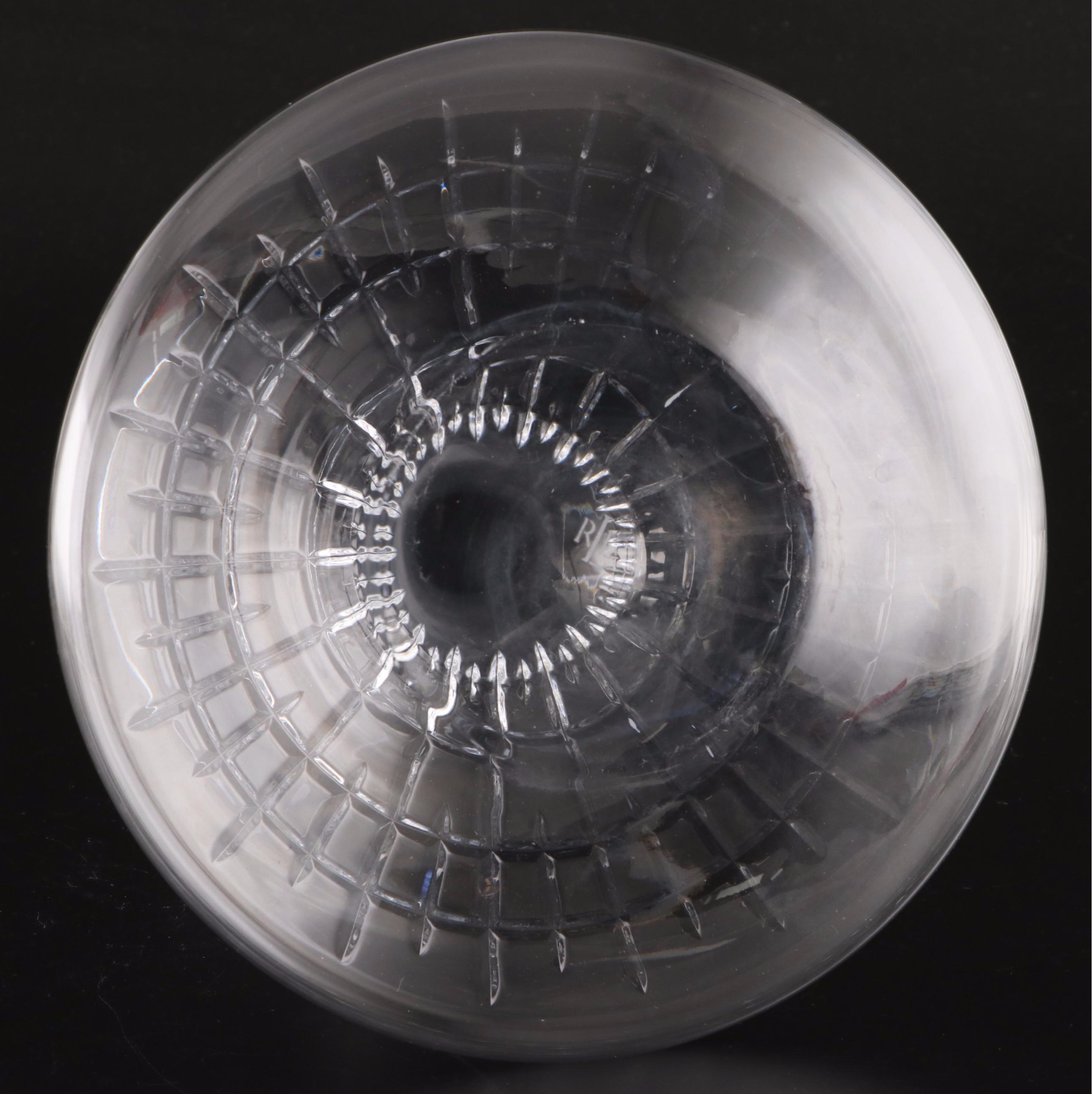 Ralph Lauren Crystal "Glen Plaid" and Other Glass Decanter with Aerating Funnel