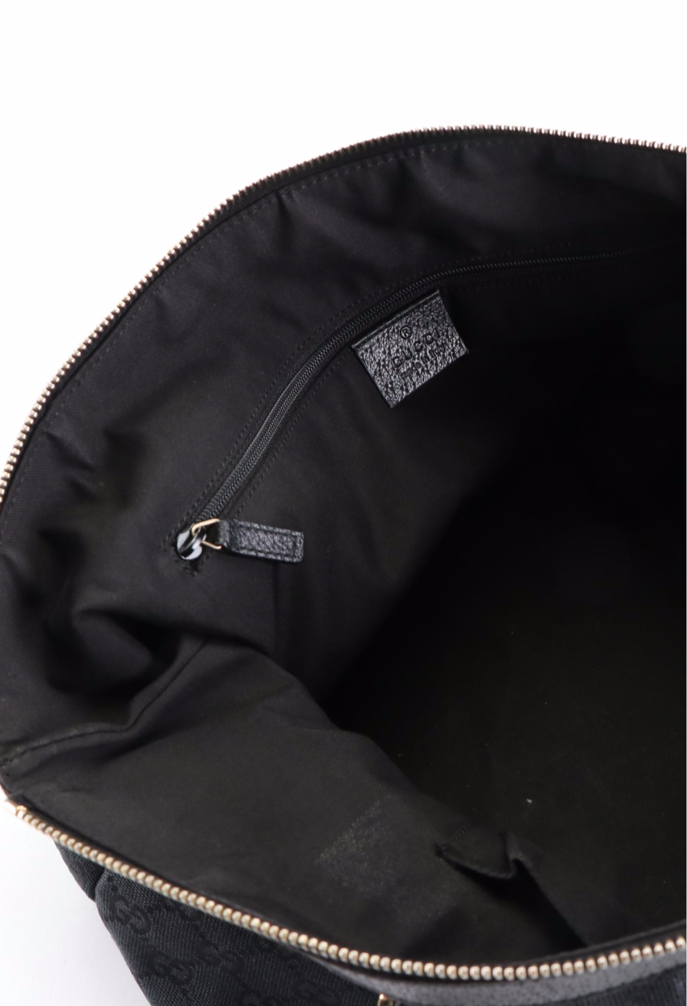 Gucci Abbey Tote in GG Monogram Canvas and Cinghiale Leather