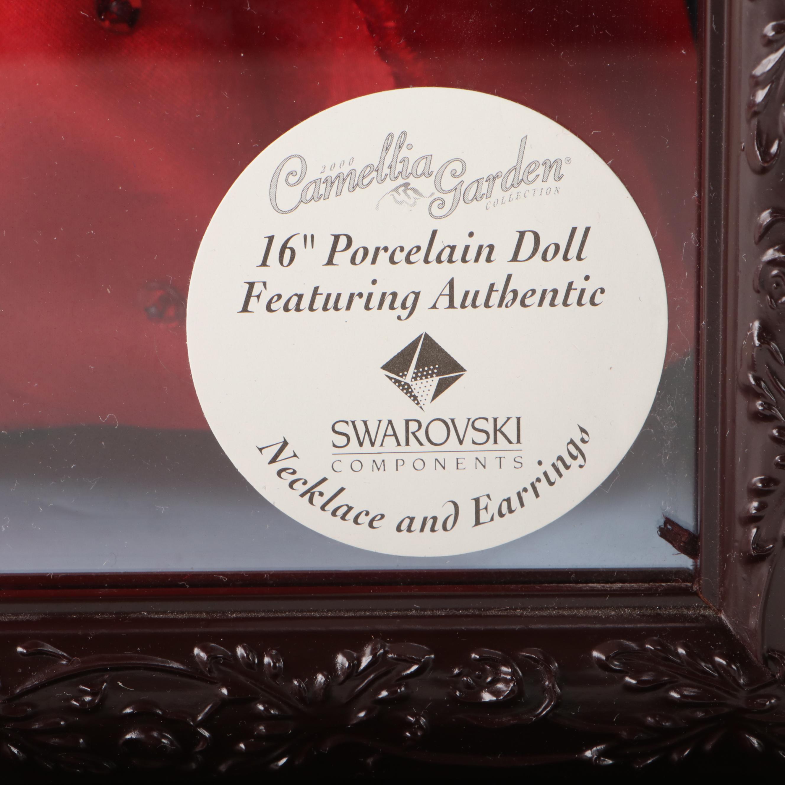 BK Collectibles Camellia Garden Collection Porcelain Dolls with Display Cases