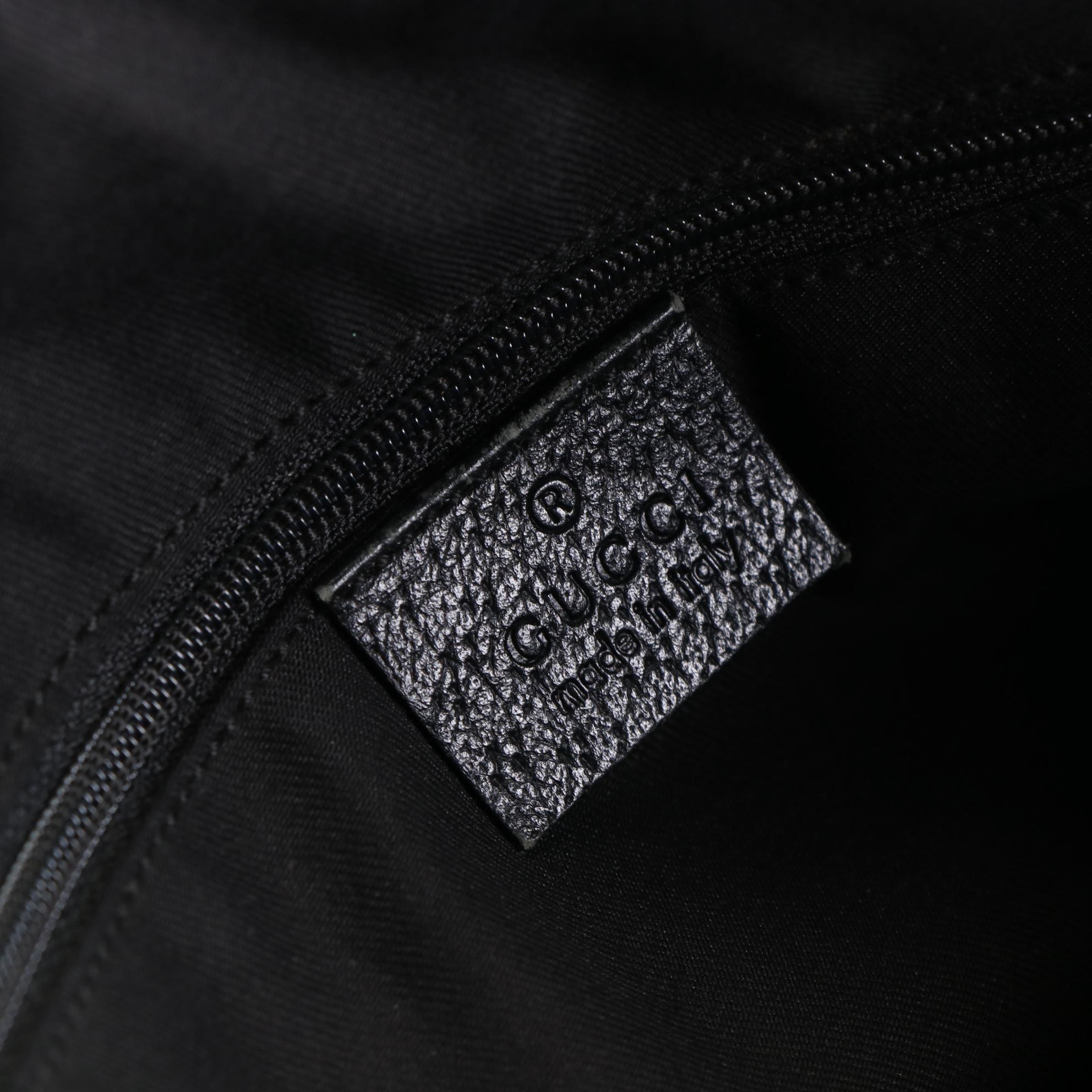 Gucci Abbey Tote in GG Monogram Canvas and Cinghiale Leather