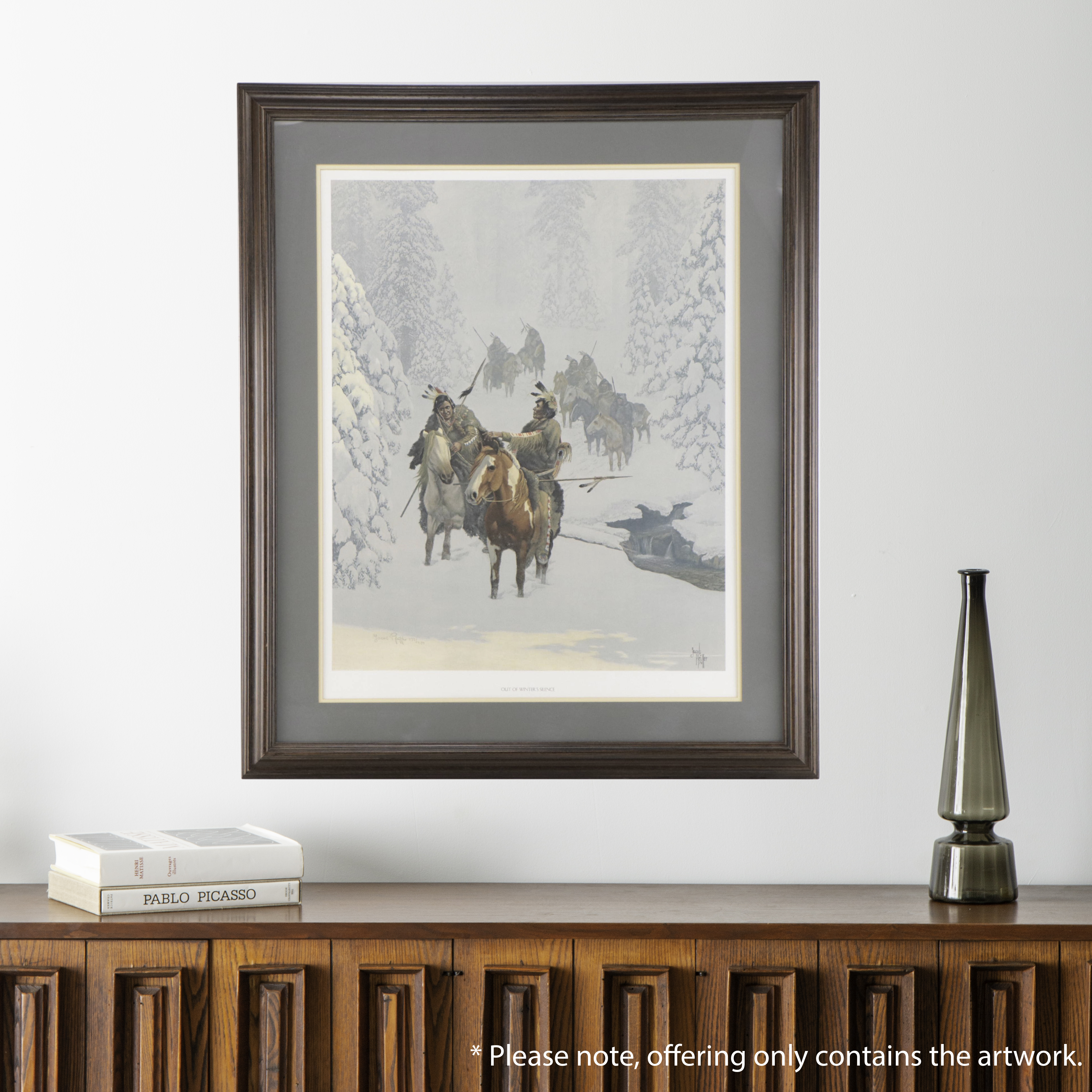 Jacob Pfeiffer Offset Lithograph "Out of Winter's Silence," Late 20th Century