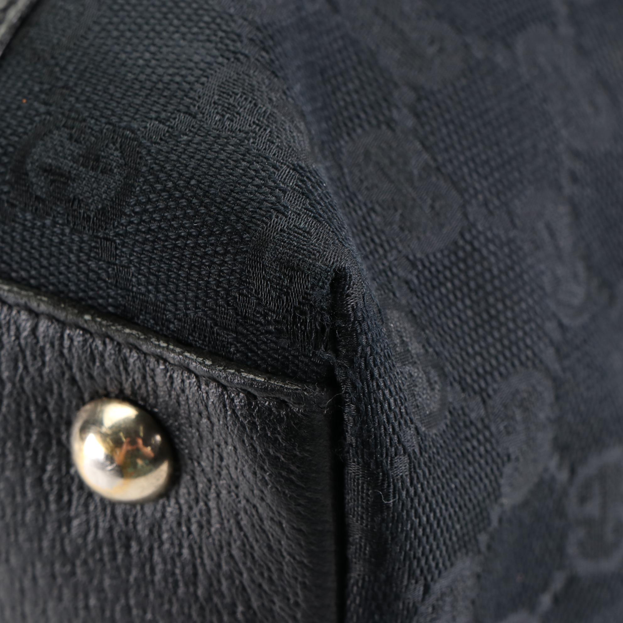 Gucci Abbey Tote in GG Monogram Canvas and Cinghiale Leather