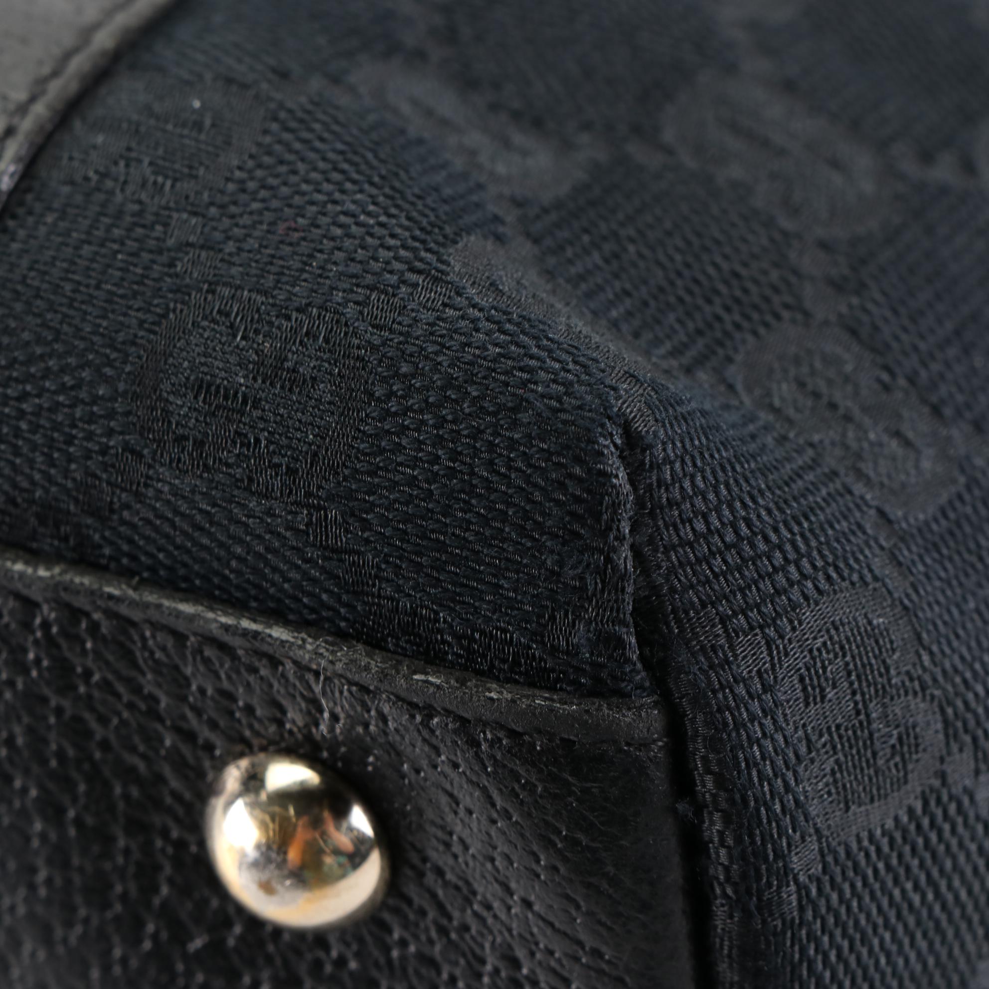 Gucci Abbey Tote in GG Monogram Canvas and Cinghiale Leather