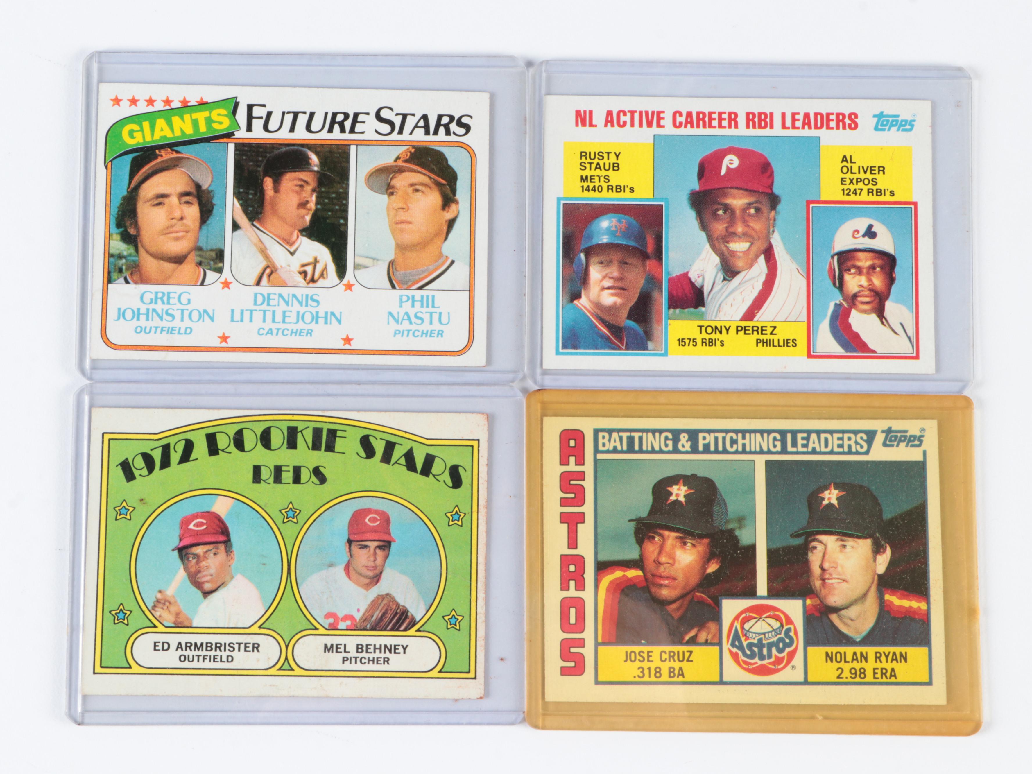 Pete Rose Topps 1971 and 1973 Graded Cards with More Baseball Cards